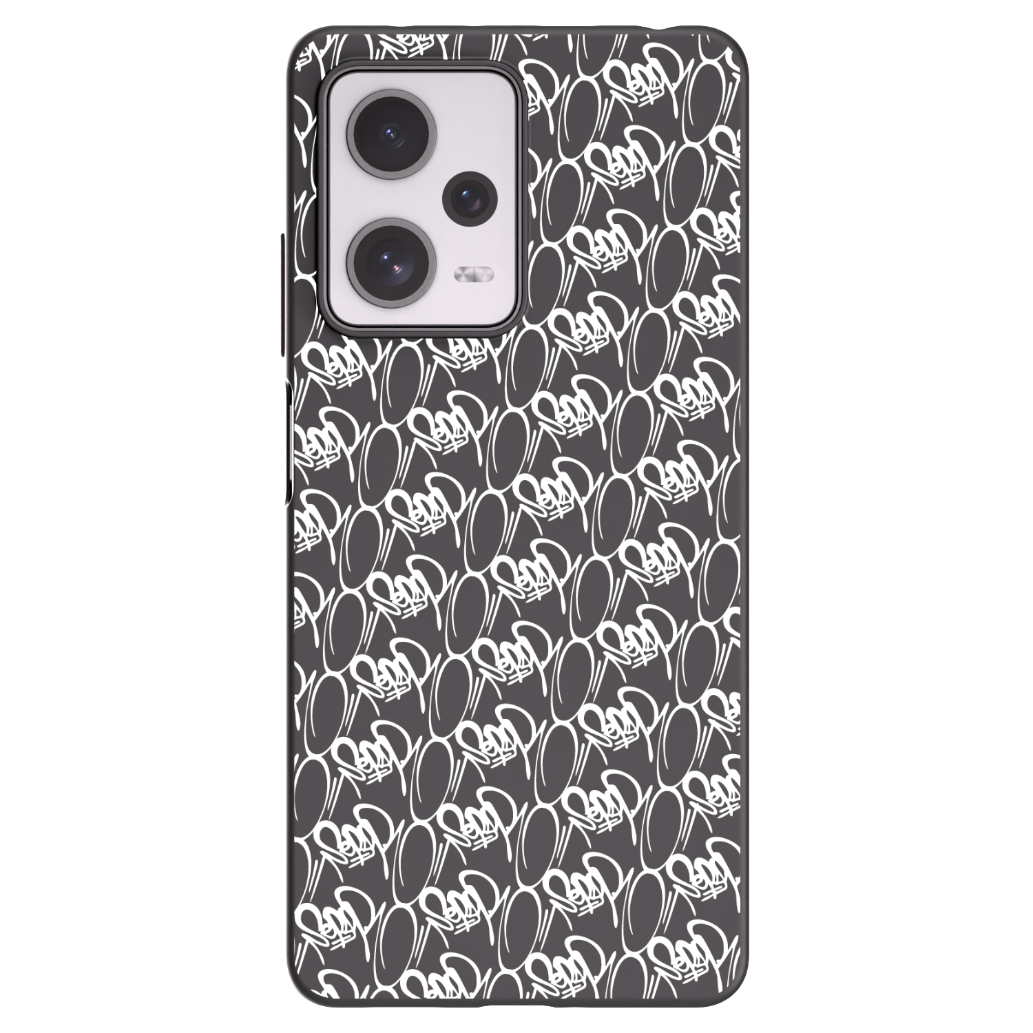 Picasee silikonový černý obal pro Xiaomi Redmi Note 12 Pro+ 5G - Separ - White On Black 2