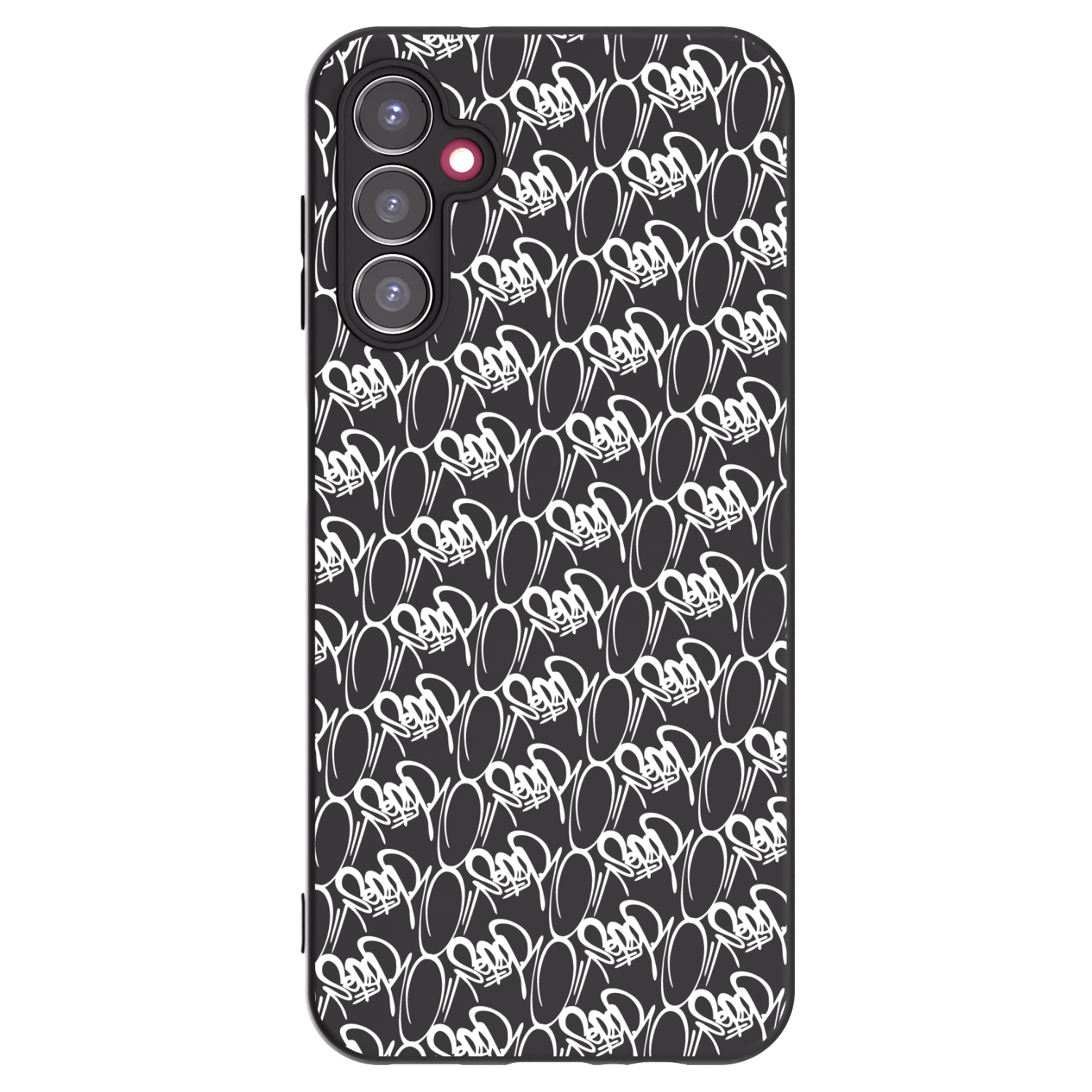 Picasee silikonový černý obal pro Samsung Galaxy A14 4G A145R - Separ - White On Black 2
