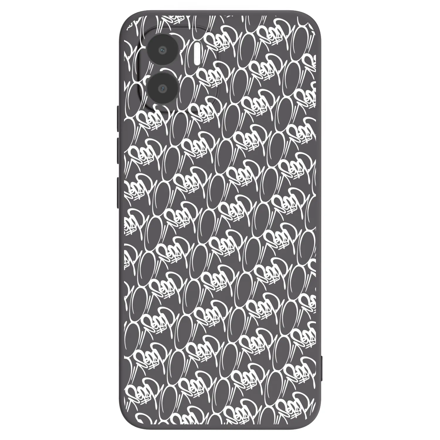 Picasee silikonový černý obal pro Xiaomi Redmi A2 - Separ - White On Black 2