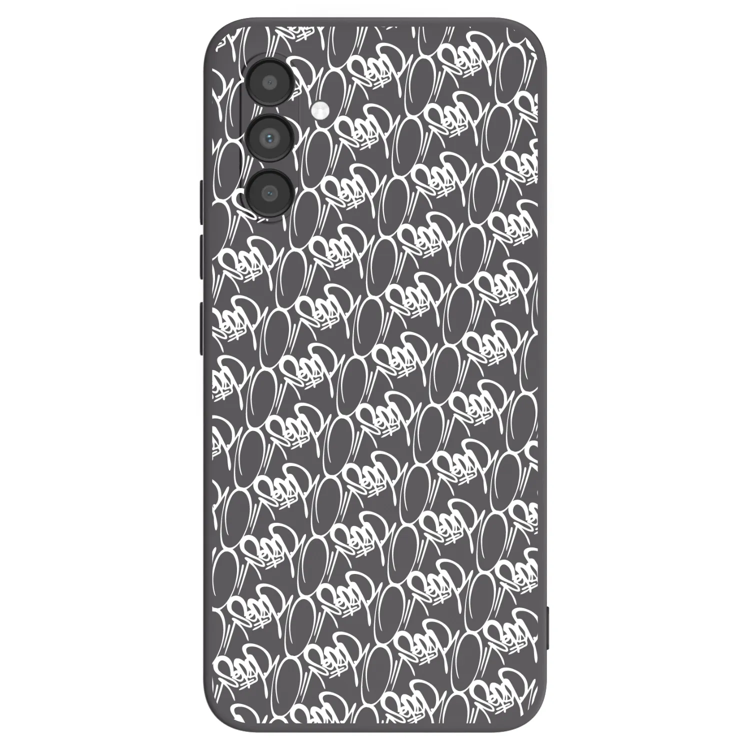 Picasee silikonový černý obal pro Samsung Galaxy A04s A047F - Separ - White On Black 2