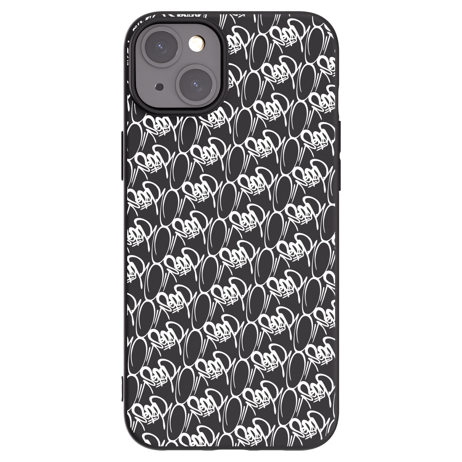 Picasee silikonový černý obal pro Apple iPhone 15 Plus - Separ - White On Black 2