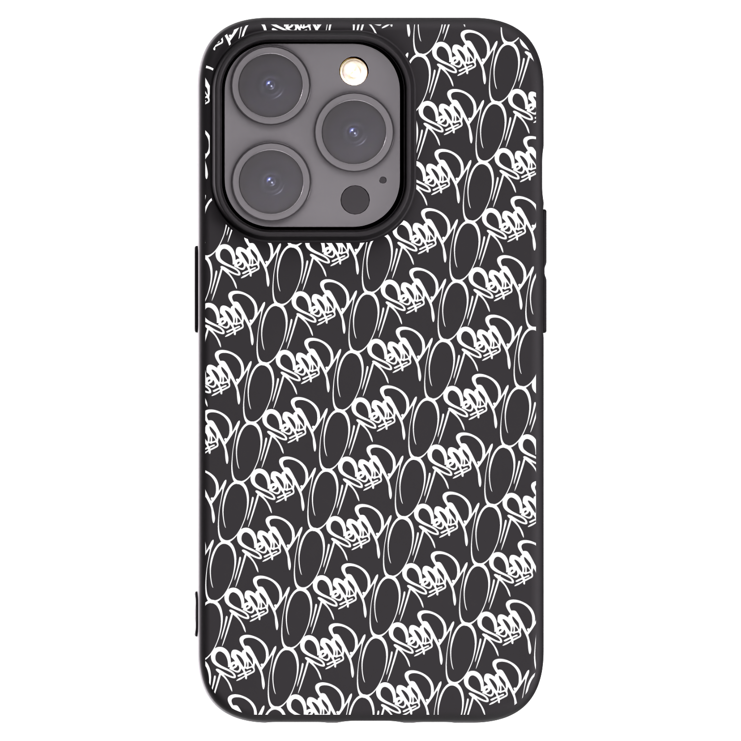 Picasee silikonový černý obal pro Apple iPhone 15 Pro - Separ - White On Black 2