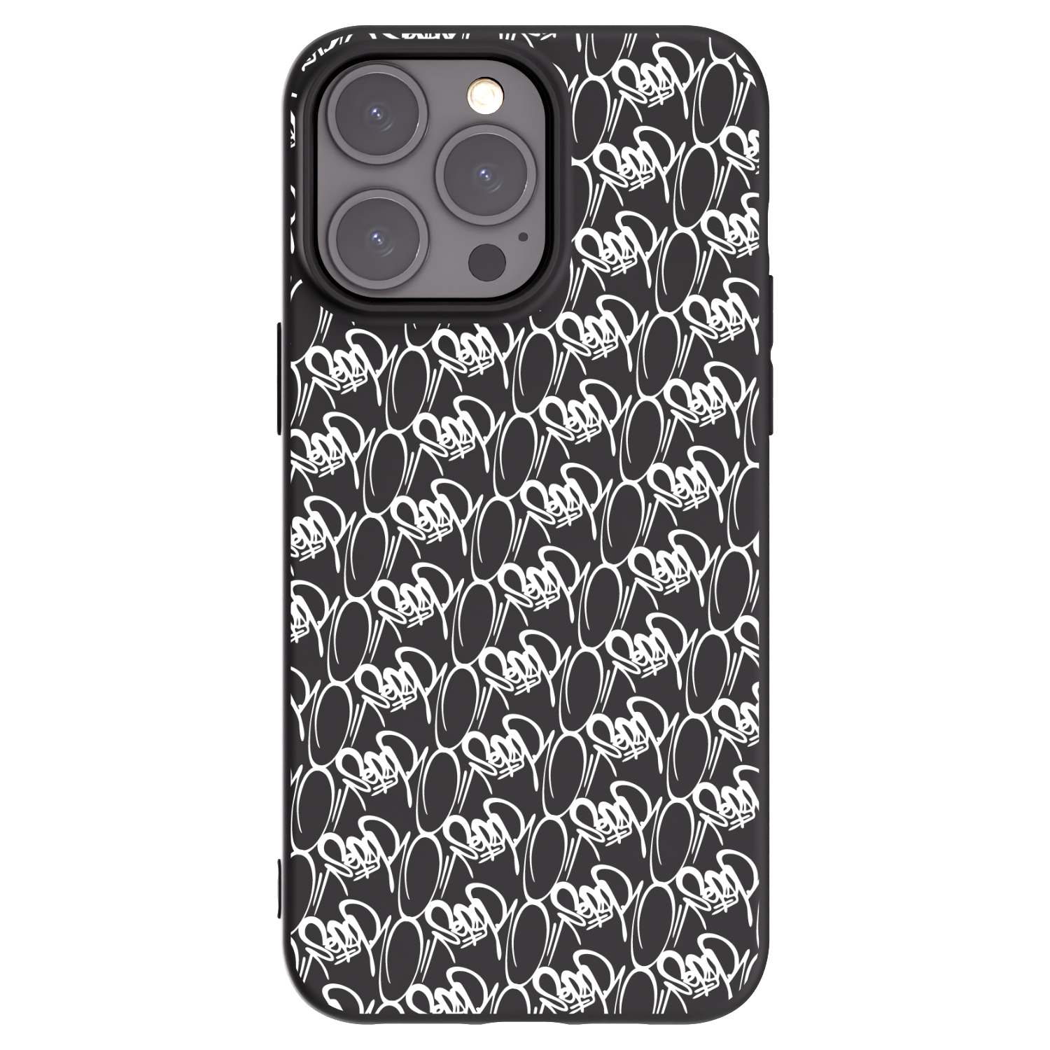 Picasee silikonový černý obal pro Apple iPhone 15 Pro Max - Separ - White On Black 2