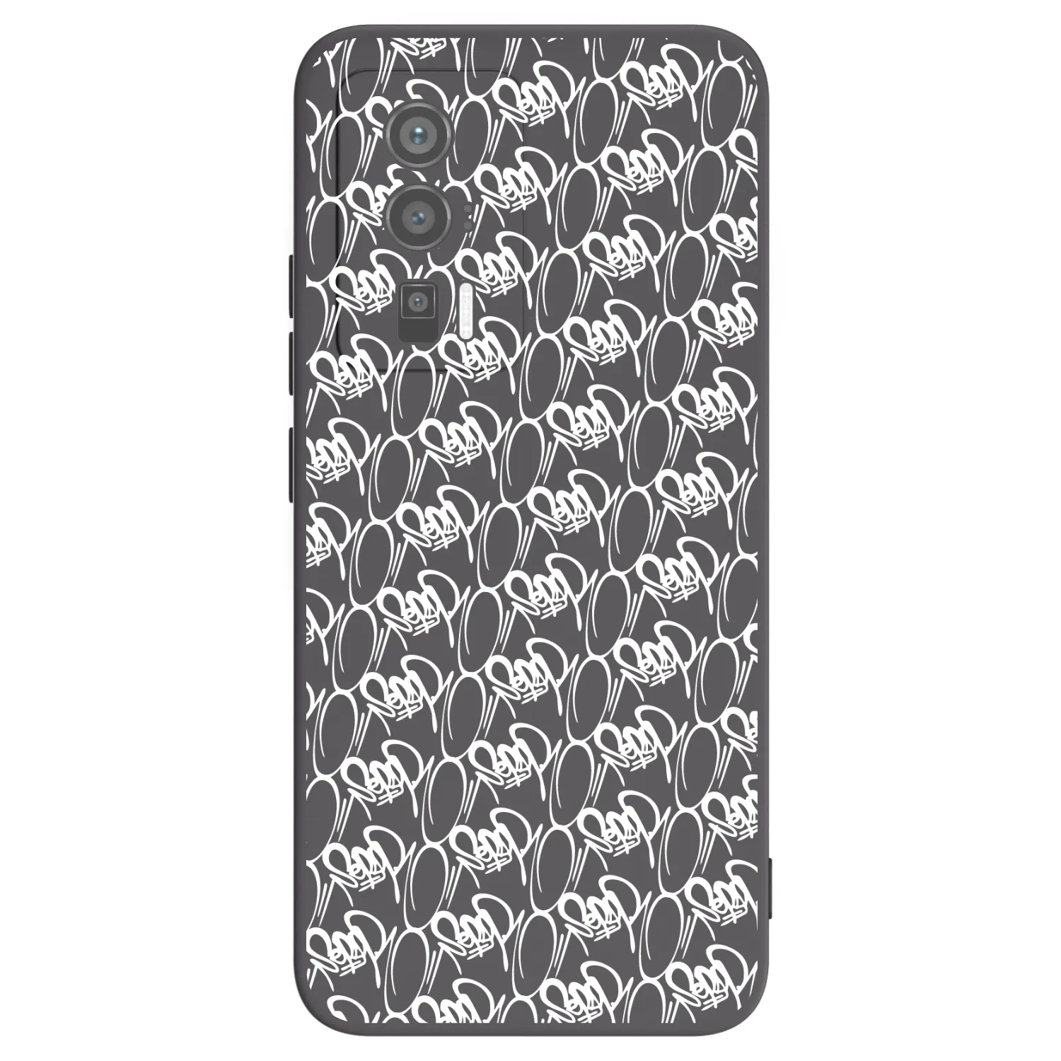 Picasee silikonový černý obal pro Xiaomi Poco F5 Pro 5G - Separ - White On Black 2
