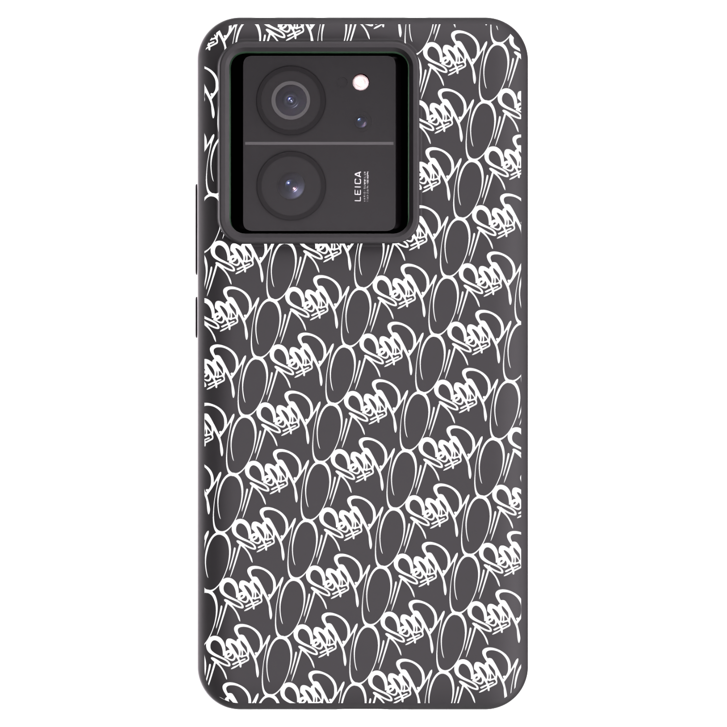 Picasee silikonový černý obal pro Xiaomi 13T Pro - Separ - White On Black 2
