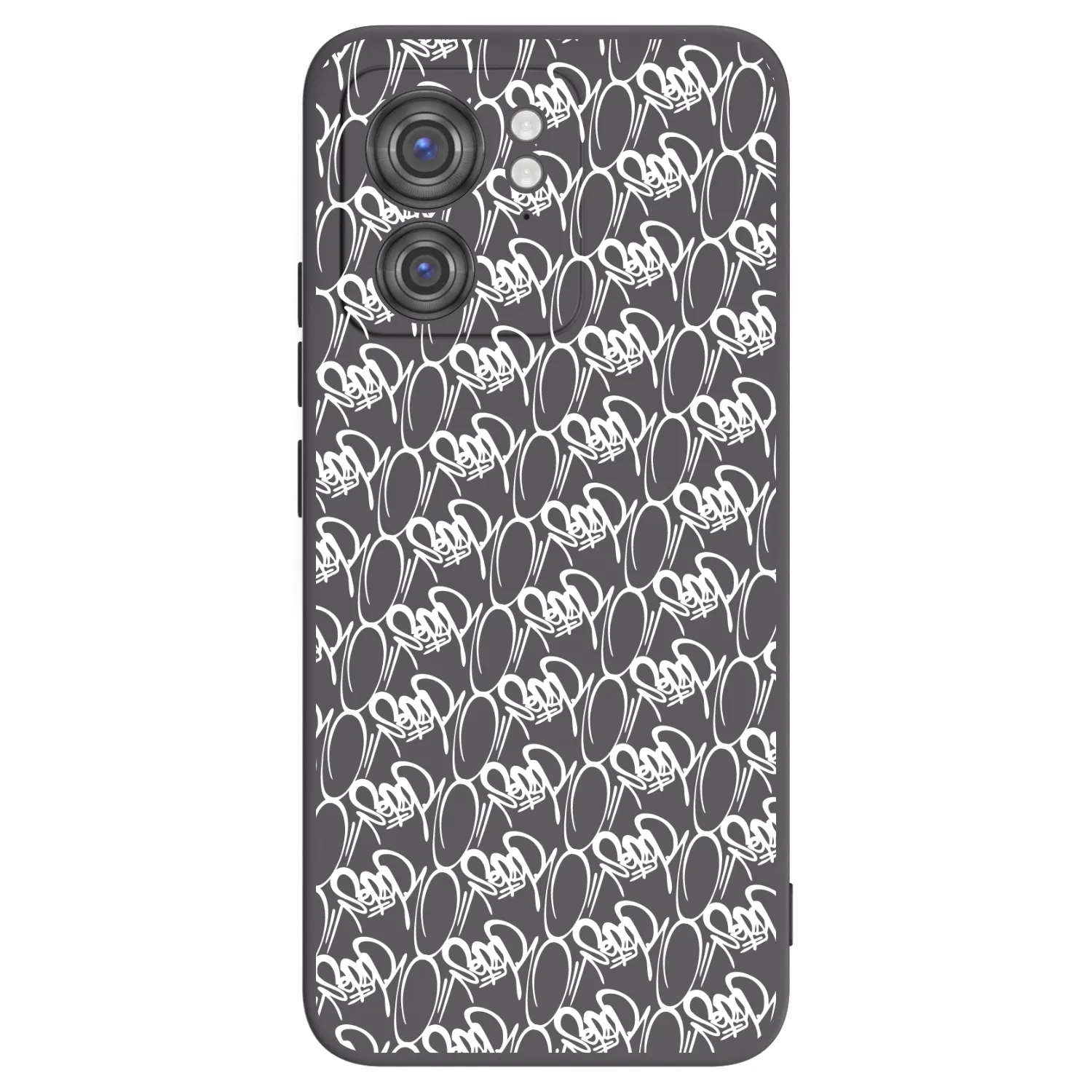Picasee silikonový černý obal pro Motorola Edge 40 - Separ - White On Black 2