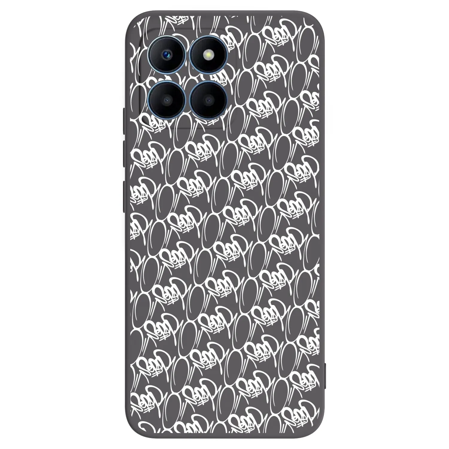 Picasee silikonový černý obal pro Honor 70 Lite - Separ - White On Black 2