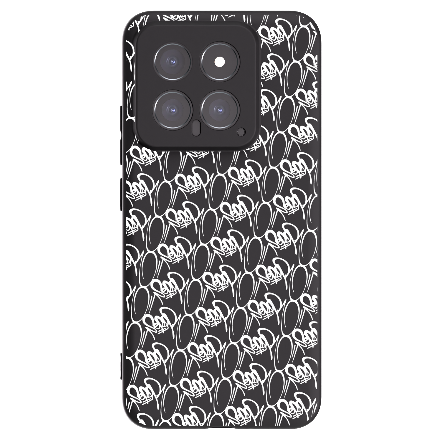 Picasee silikonový černý obal pro Xiaomi 14 - Separ - White On Black 2