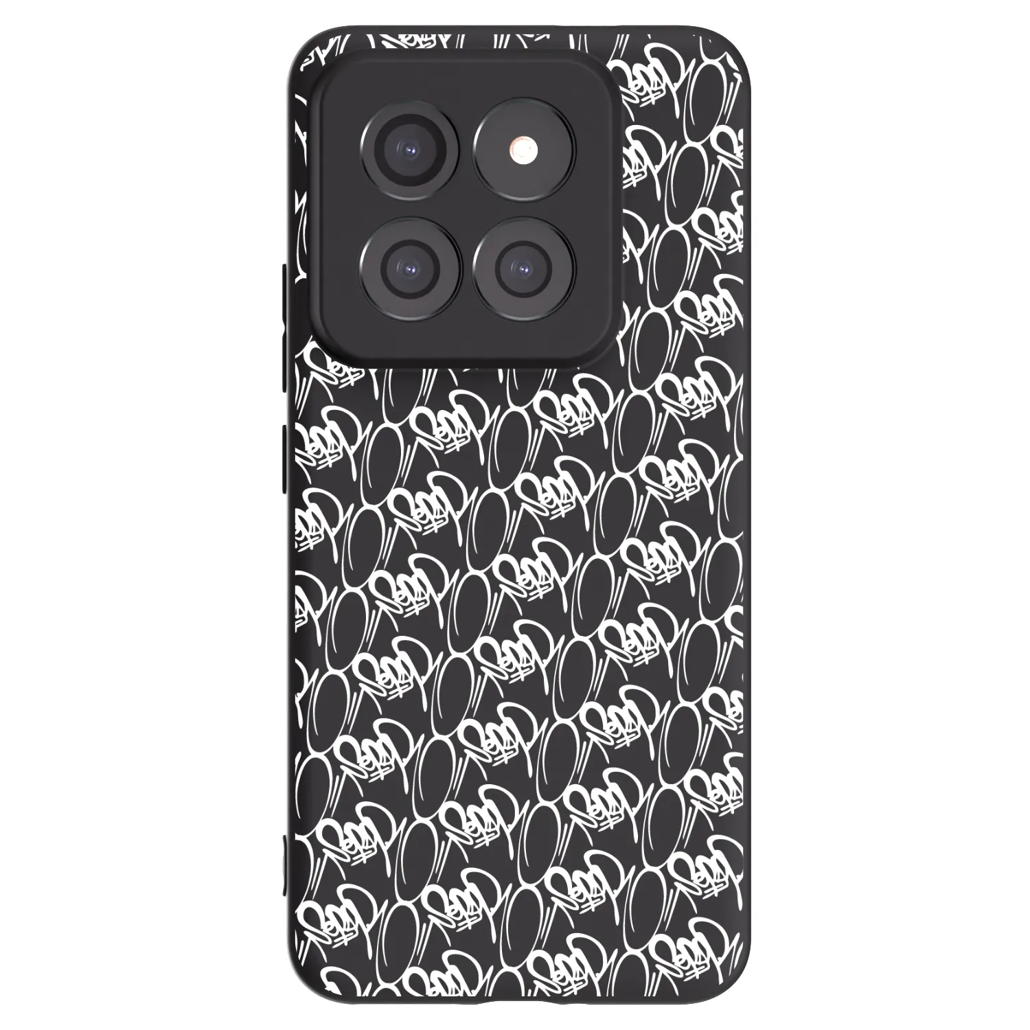 Picasee silikonový černý obal pro Xiaomi 14 Pro - Separ - White On Black 2