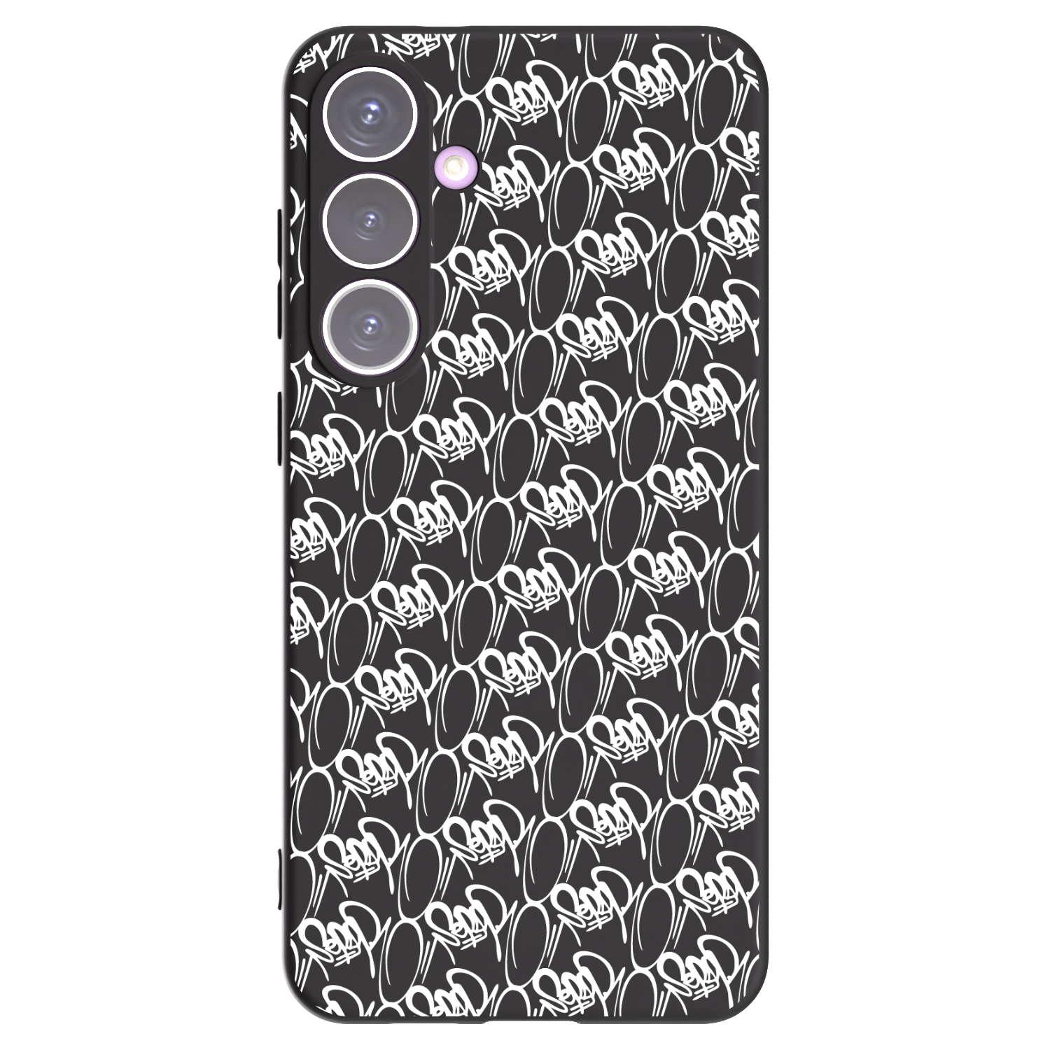 Picasee silikonový černý obal pro Samsung Galaxy S24+ S926B 5G - Separ - White On Black 2