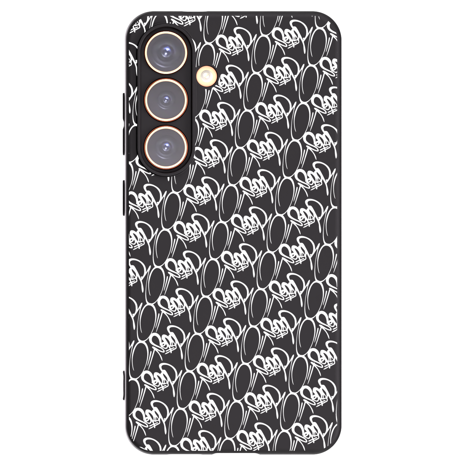 Picasee silikonový černý obal pro Samsung Galaxy S24 S921B 5G - Separ - White On Black 2