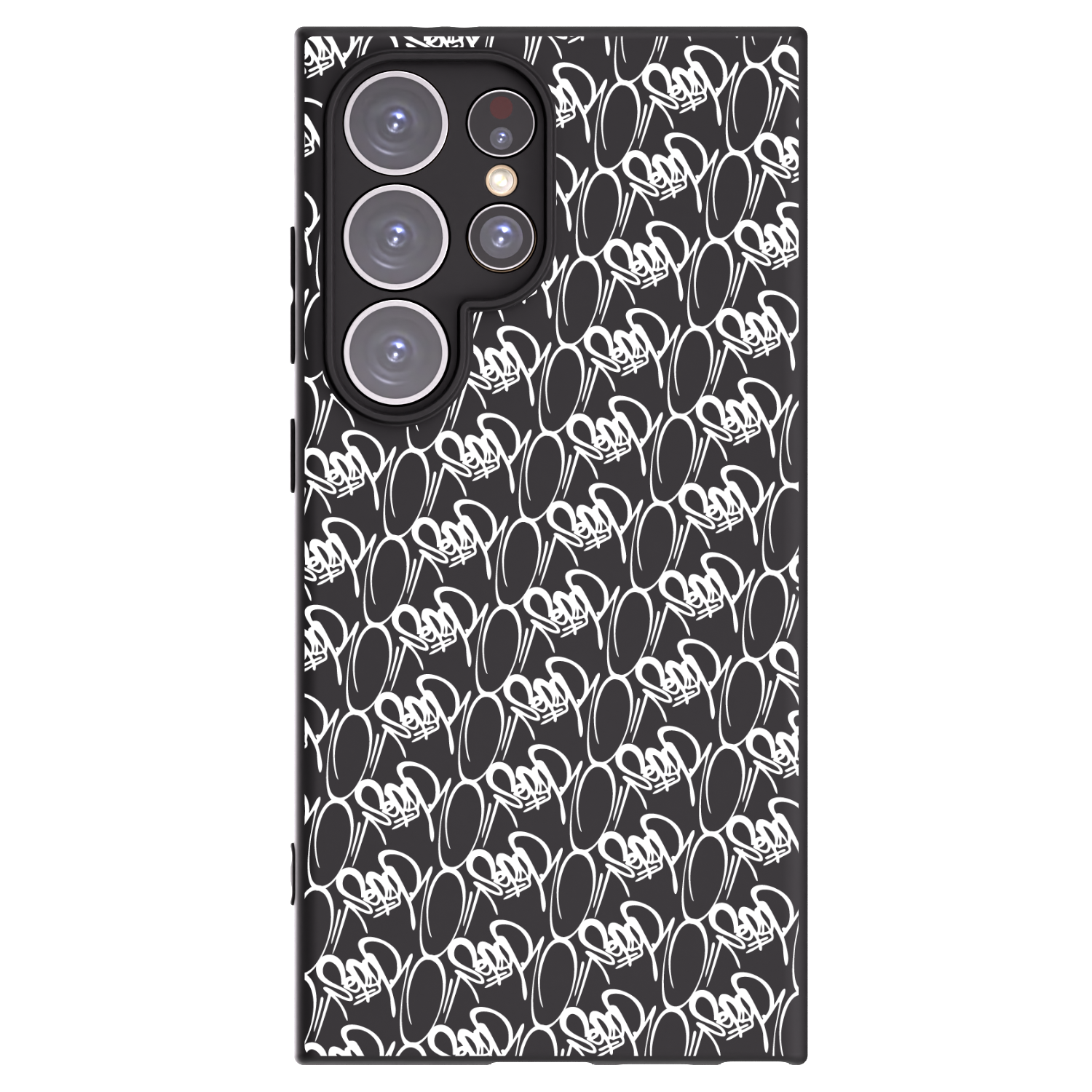 Picasee silikonový černý obal pro Samsung Galaxy S24 Ultra S928B 5G - Separ - White On Black 2