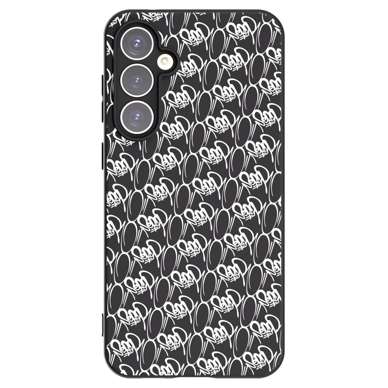 Picasee silikonový černý obal pro Samsung Galaxy S23 FE S711B - Separ - White On Black 2