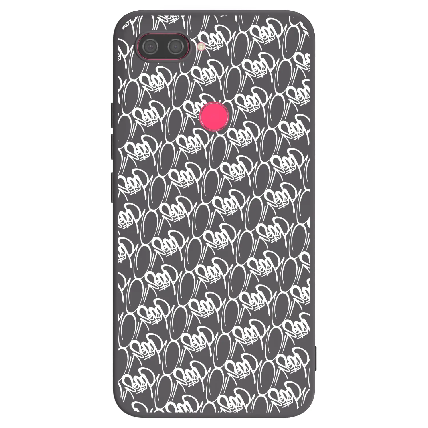 Picasee silikonový černý obal pro Xiaomi Mi 8 Lite - Separ - White On Black 2