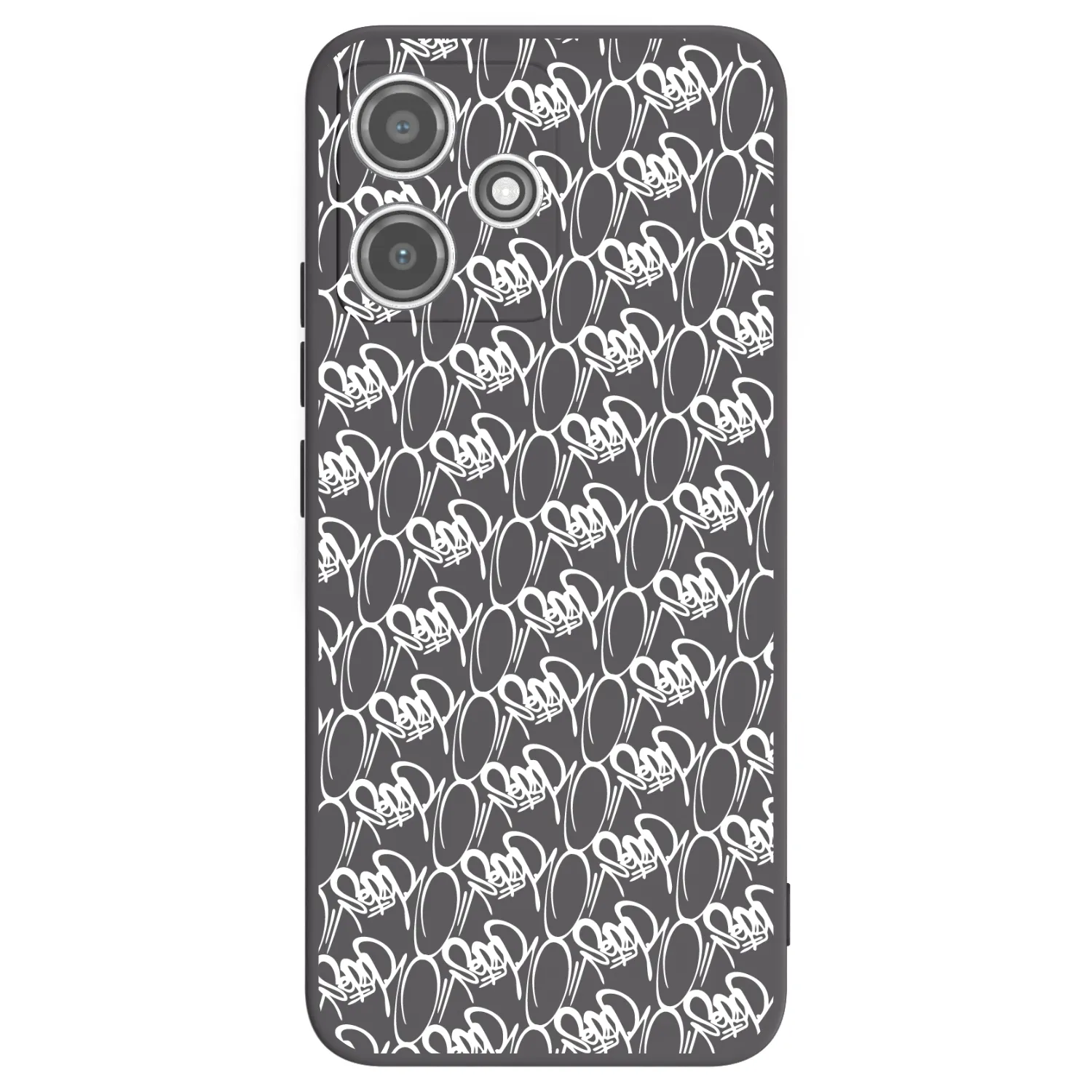 Picasee silikonový černý obal pro Xiaomi Redmi 12 5G - Separ - White On Black 2