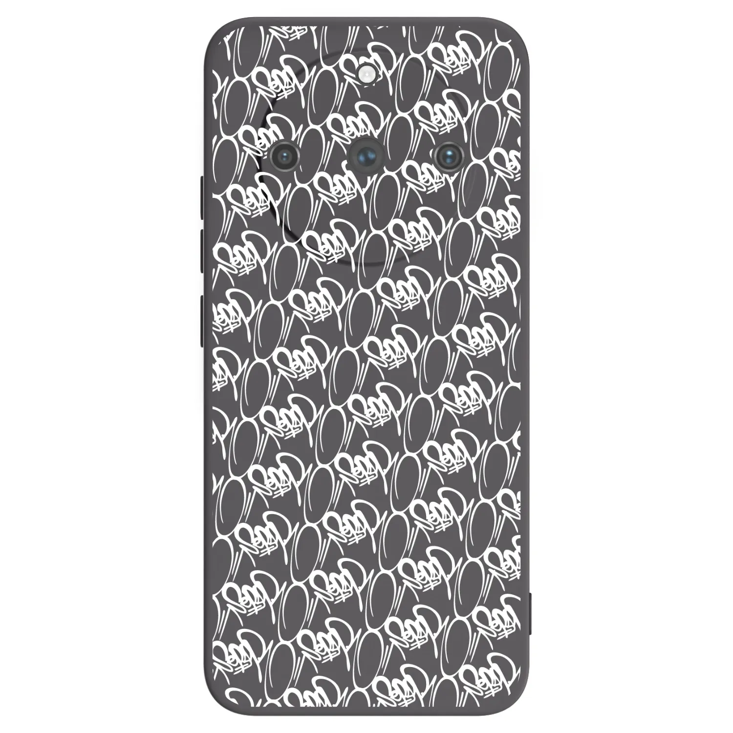 Picasee silikonový černý obal pro Realme 11 Pro+ - Separ - White On Black 2