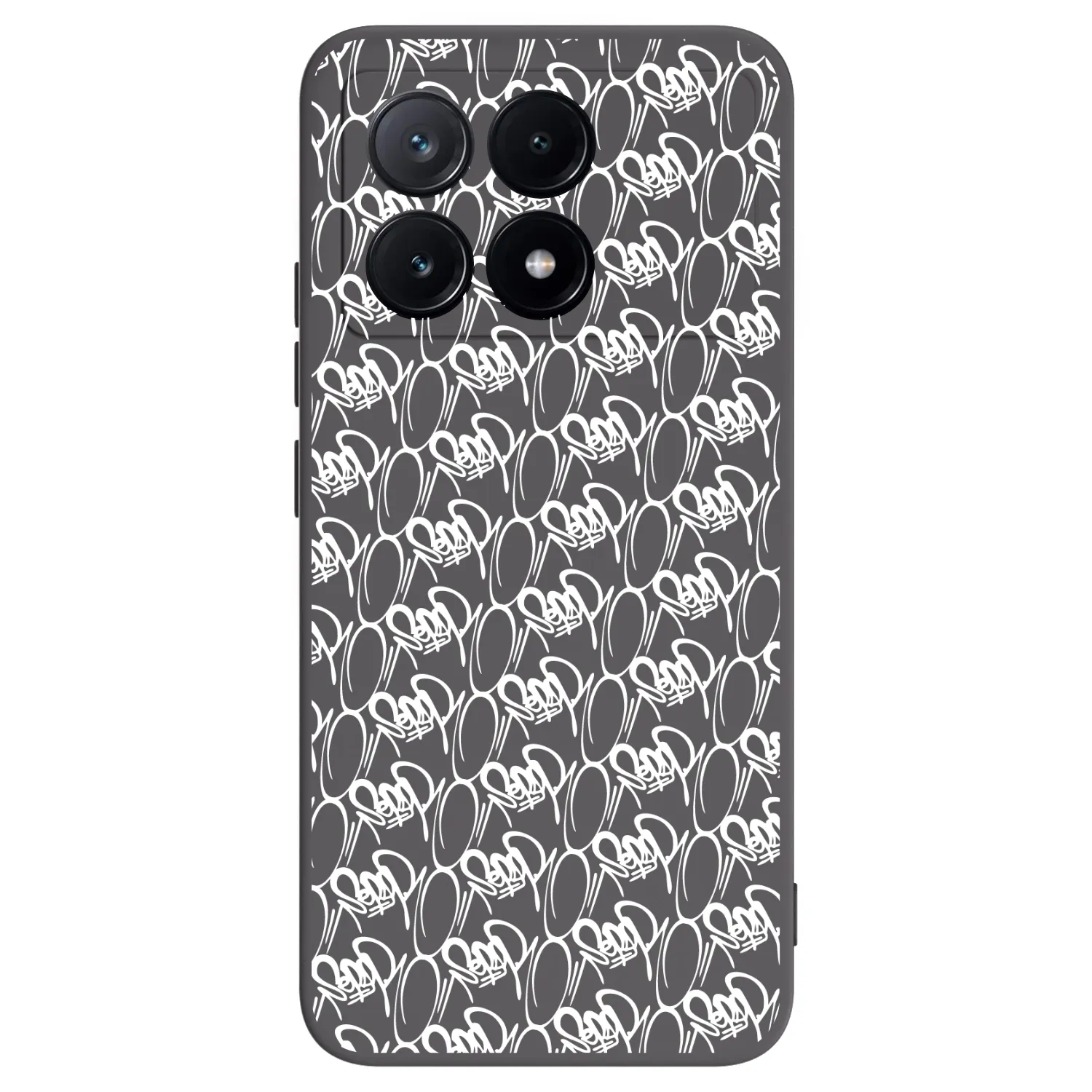 Picasee silikonový černý obal pro Xiaomi Poco X6 Pro - Separ - White On Black 2