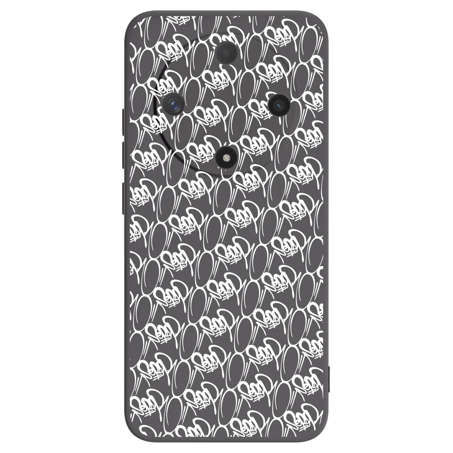 Picasee silikonový černý obal pro Honor Magic6 Lite 5G - Separ - White On Black 2