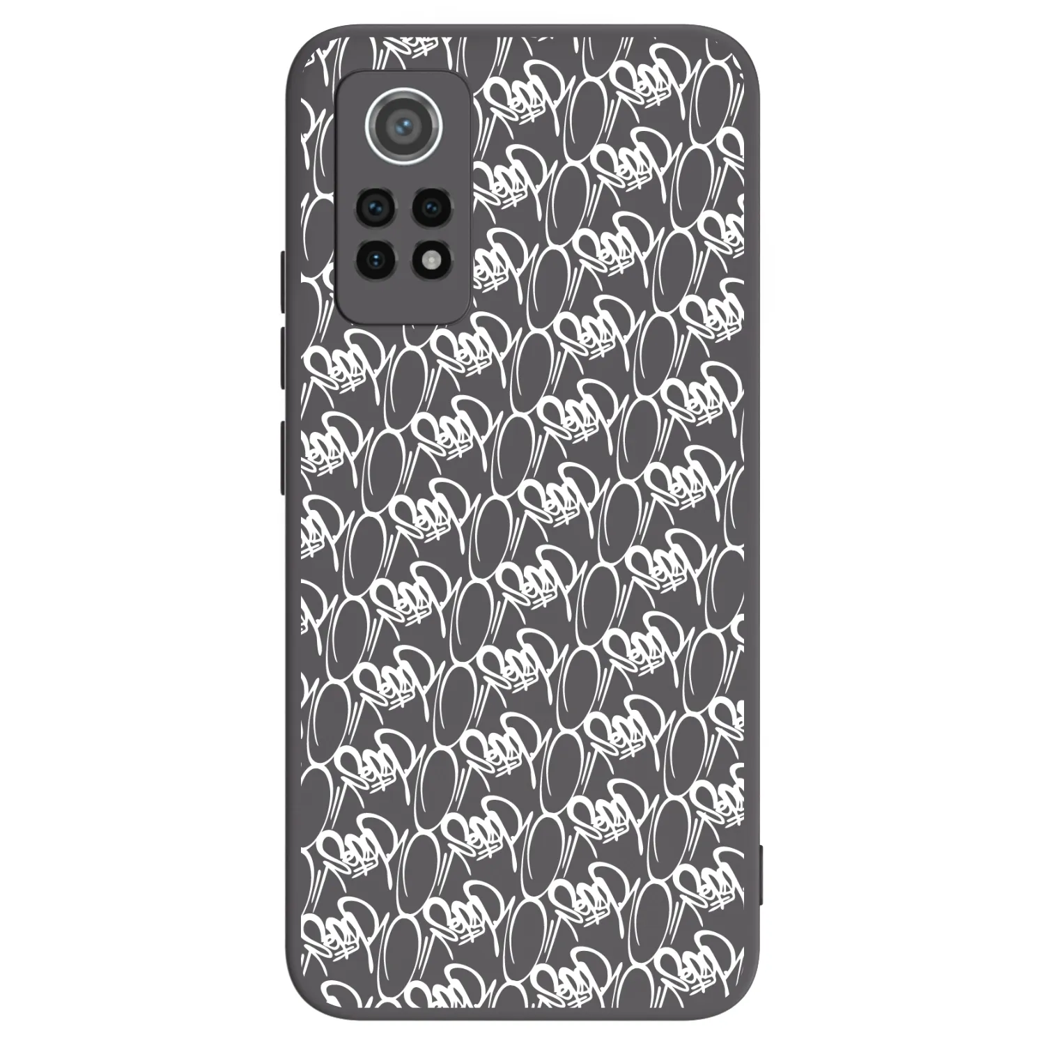 Picasee silikonový černý obal pro Xiaomi Redmi Note 12 Pro 4G - Separ - White On Black 2