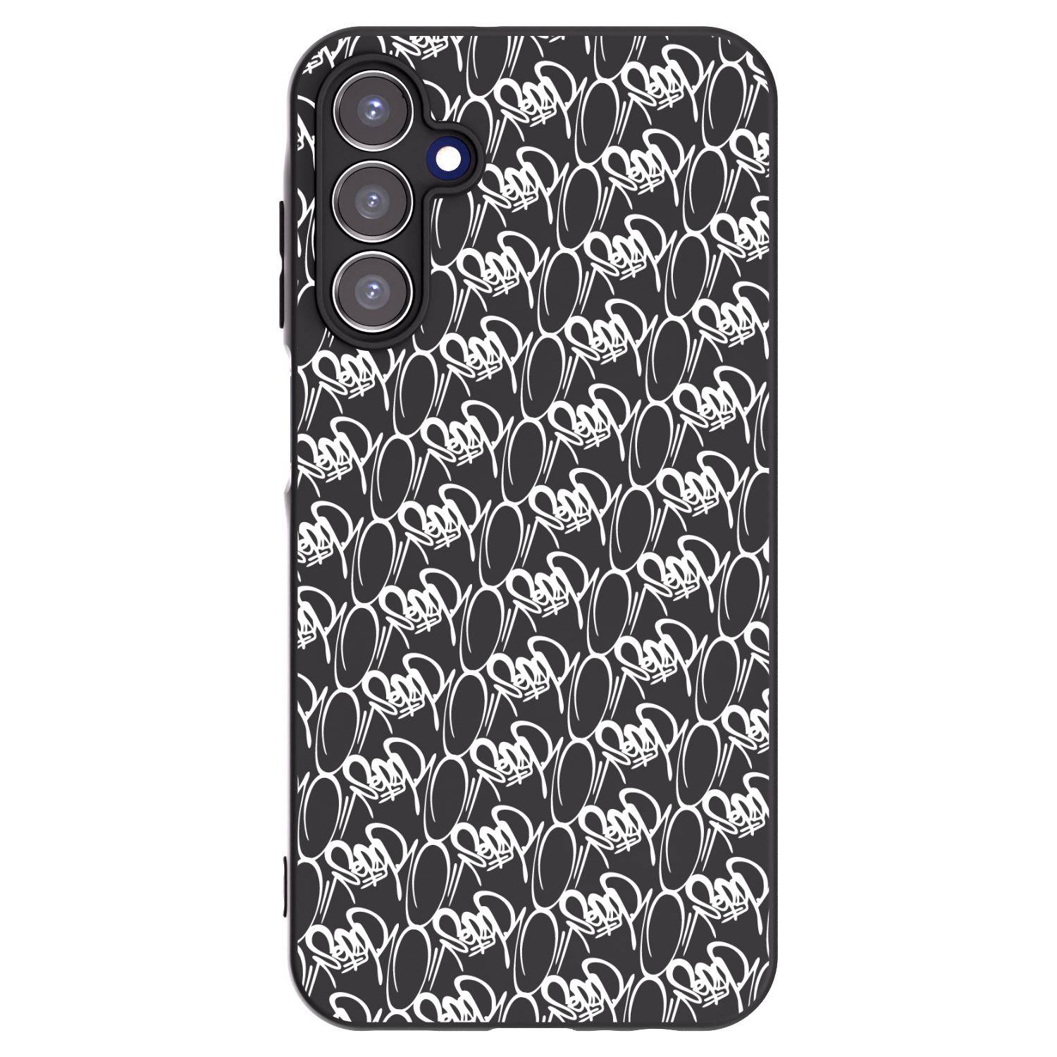 Picasee silikonový černý obal pro Samsung Galaxy A15 A155F 4G - Separ - White On Black 2