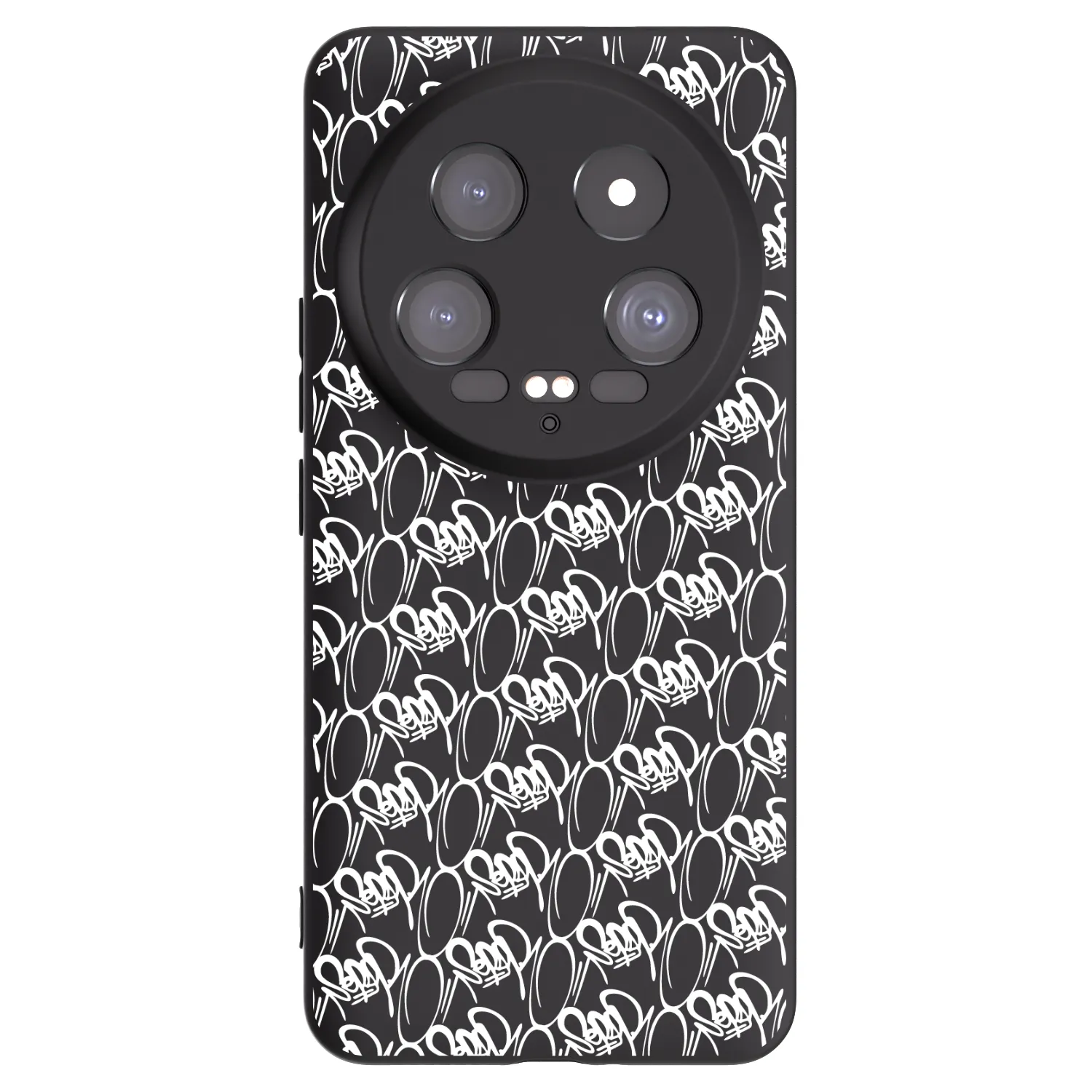 Picasee silikonový černý obal pro Xiaomi 14 Ultra - Separ - White On Black 2