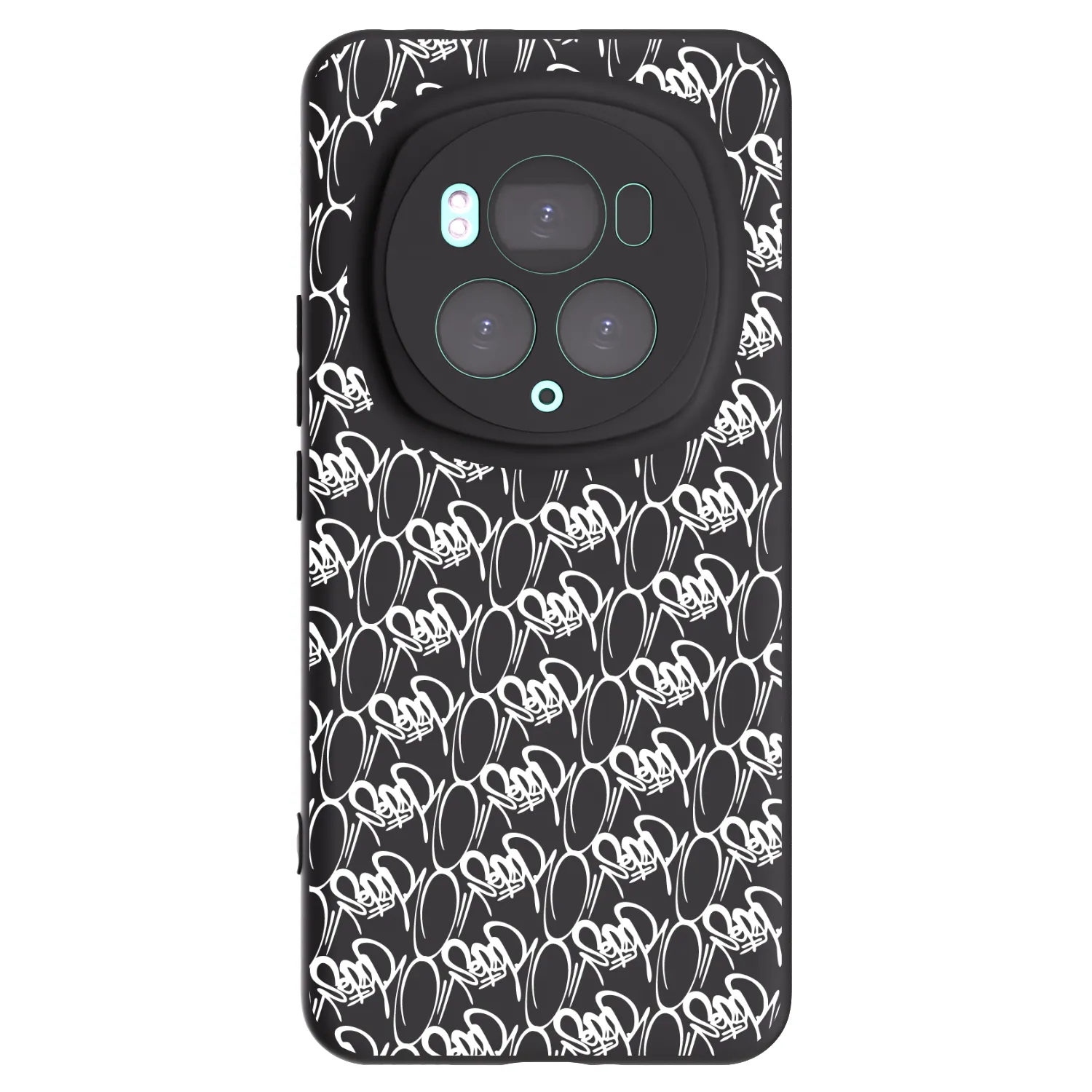 Picasee silikonový černý obal pro Honor Magic6 Pro - Separ - White On Black 2