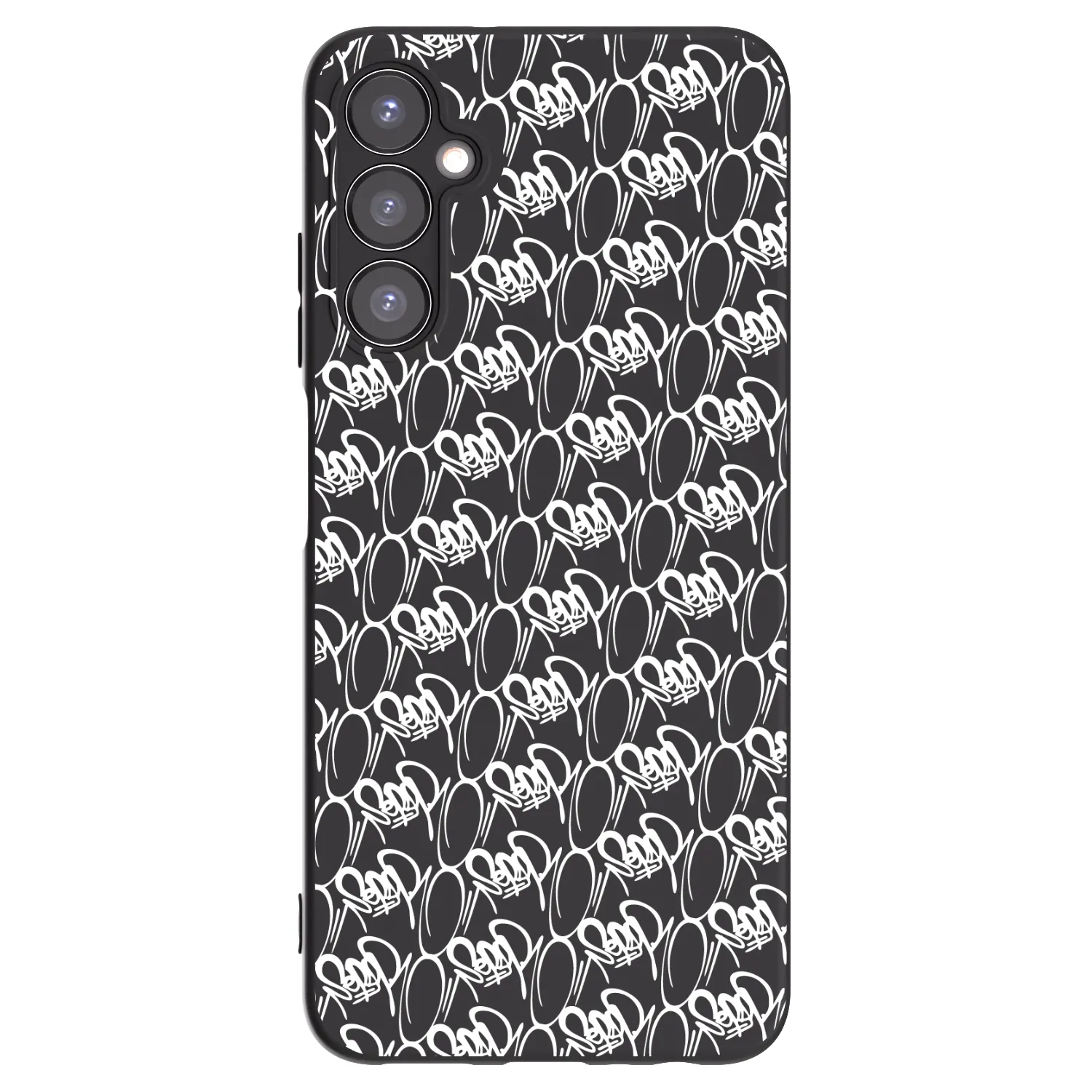 Picasee silikonový černý obal pro Samsung Galaxy A05s A057G - Separ - White On Black 2