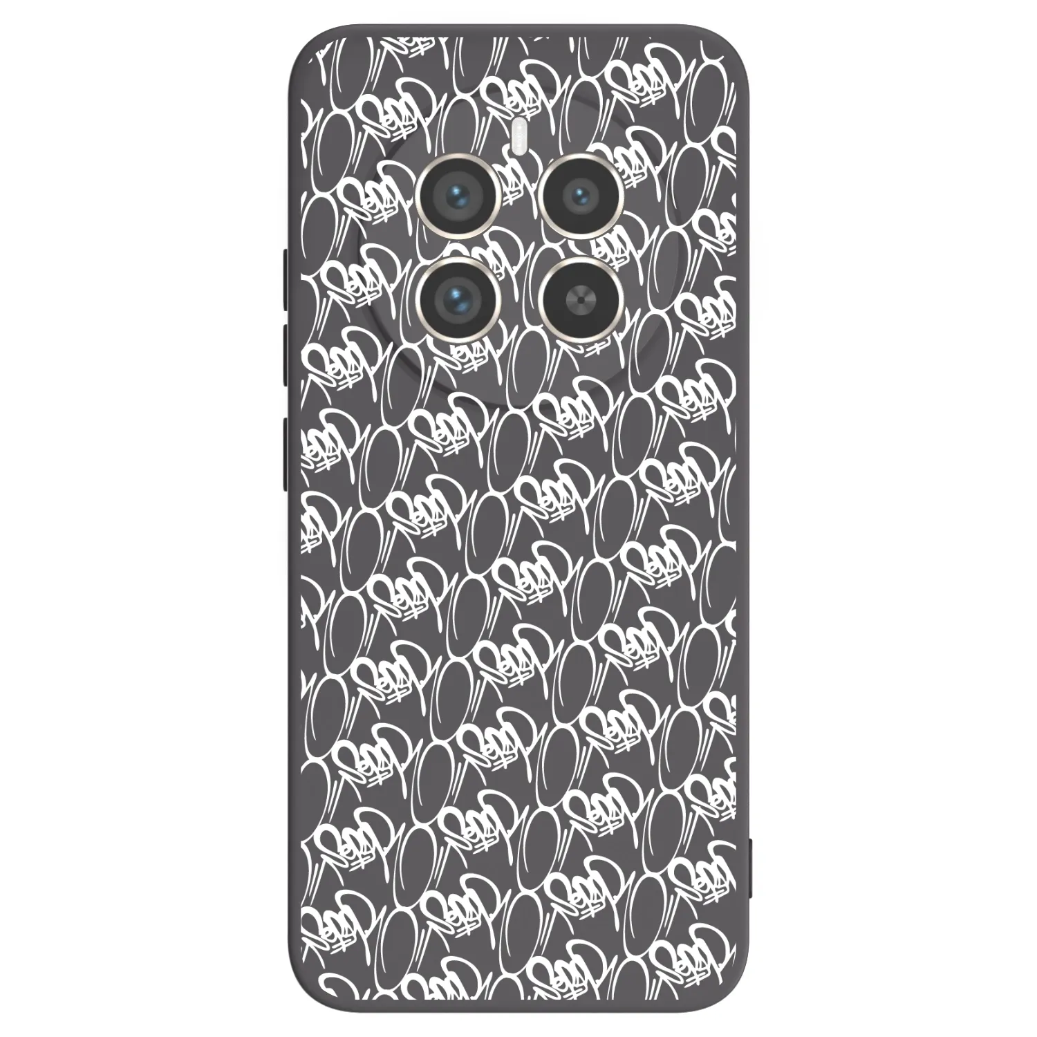 Picasee silikonový černý obal pro Realme 12 Pro 5G - Separ - White On Black 2