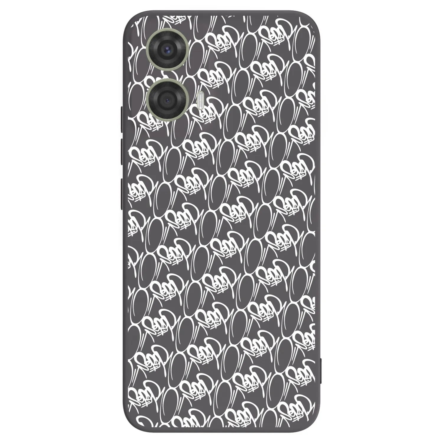 Picasee silikonový černý obal pro Motorola Moto G24 - Separ - White On Black 2