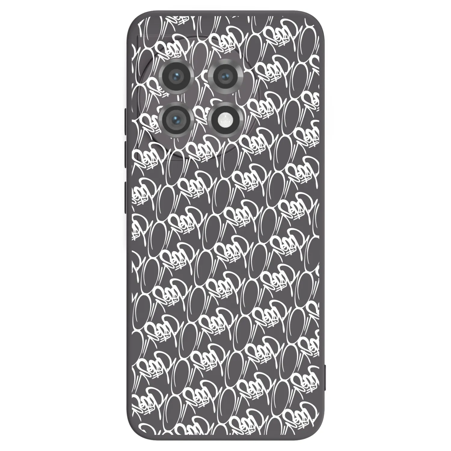 Picasee silikonový černý obal pro OnePlus 11 5G - Separ - White On Black 2