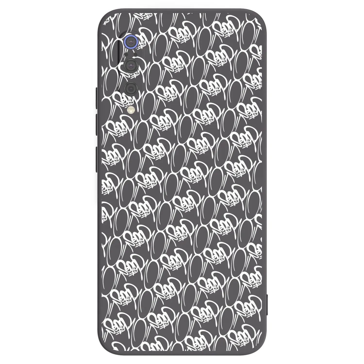 Picasee silikonový černý obal pro Xiaomi Mi 9 - Separ - White On Black 2