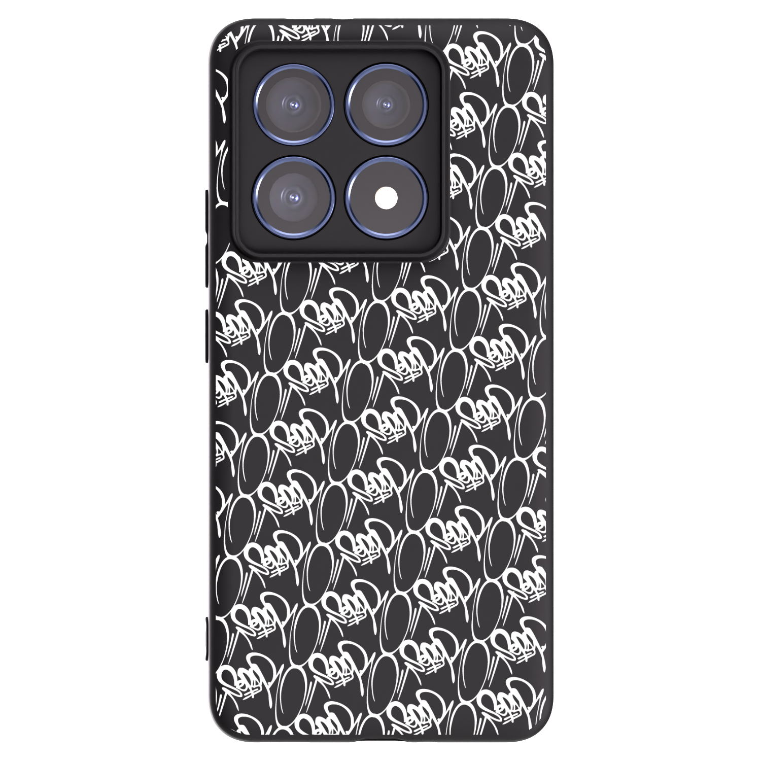 Picasee silikonový černý obal pro Xiaomi 14T Pro - Separ - White On Black 2