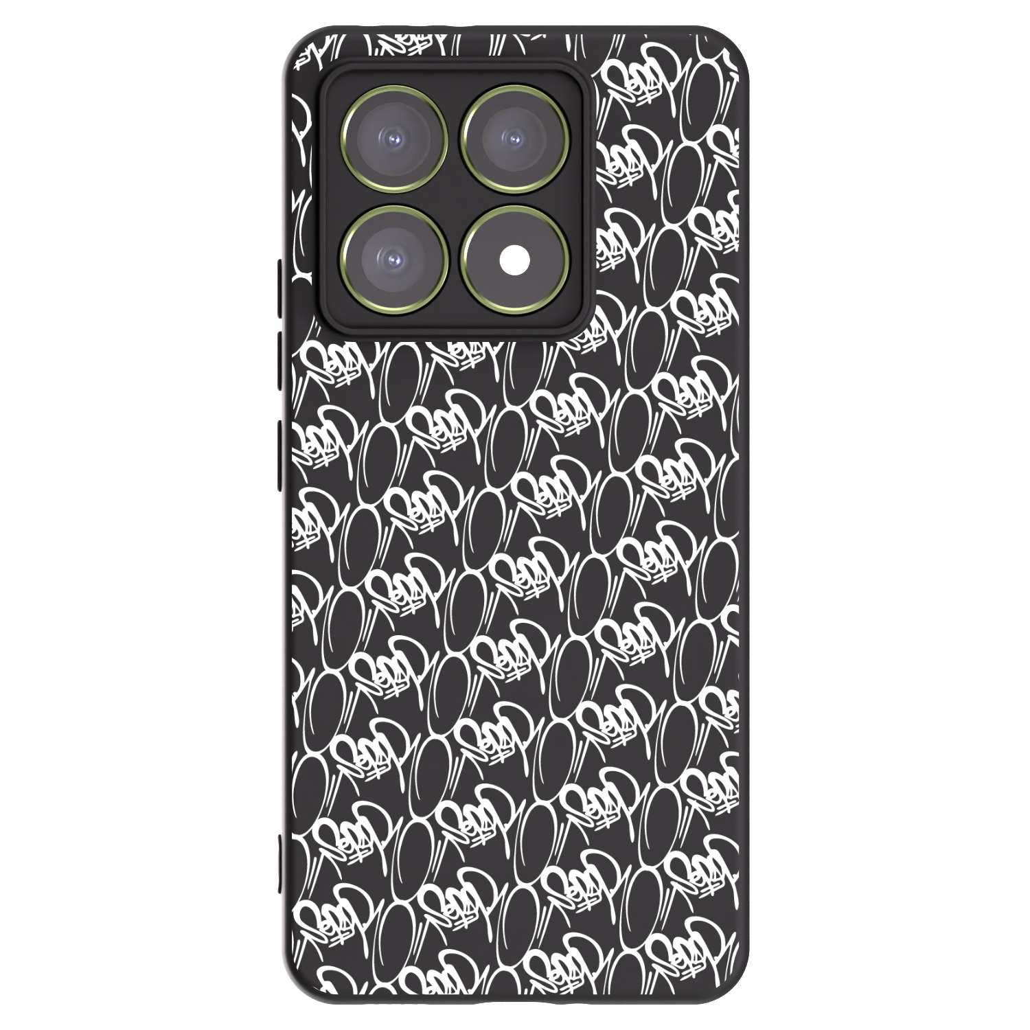 Picasee silikonový černý obal pro Xiaomi 14T - Separ - White On Black 2