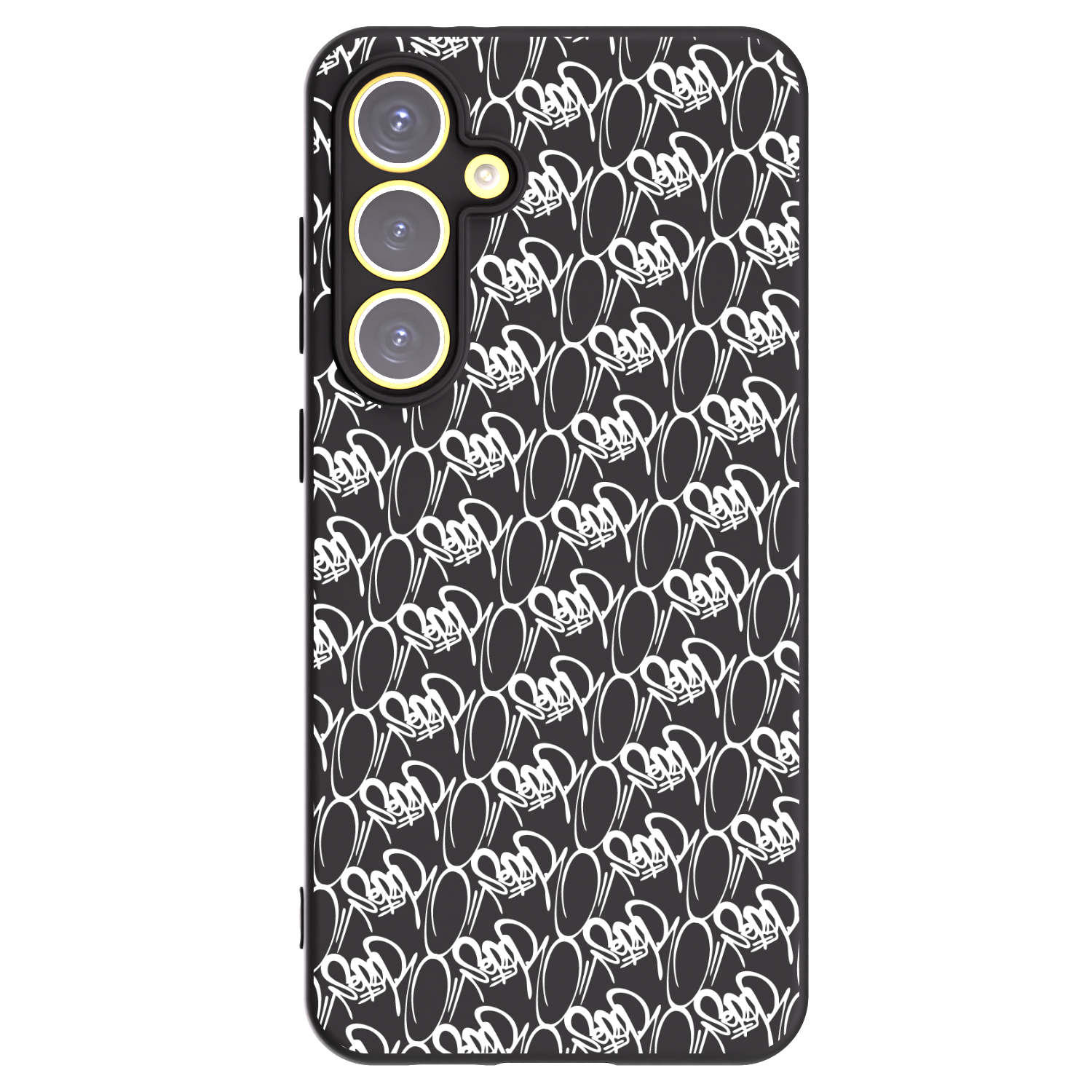 Picasee silikonový černý obal pro Samsung Galaxy S24 FE S721B - Separ - White On Black 2