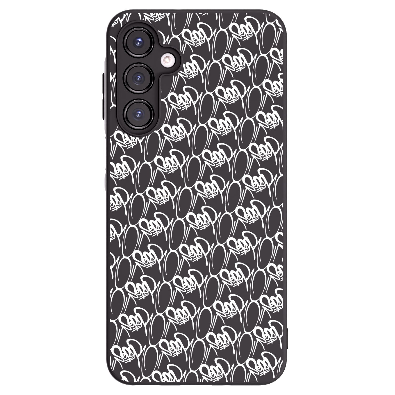 Picasee silikonový černý obal pro Samsung Galaxy A16 5G - Separ - White On Black 2