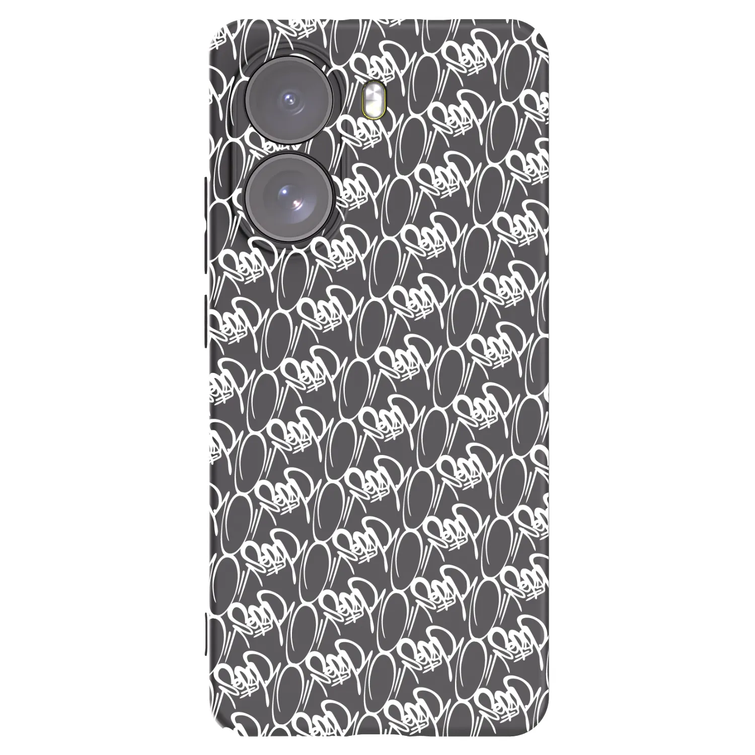 Picasee silikonový černý obal pro Xiaomi Poco X7 - Separ - White On Black 2