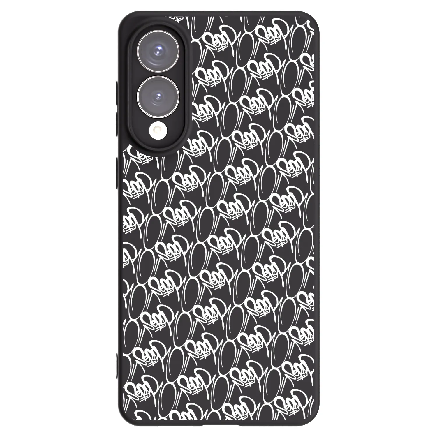 Picasee silikonový černý obal pro Samsung Galaxy S25 Edge 5G - Separ - White On Black 2