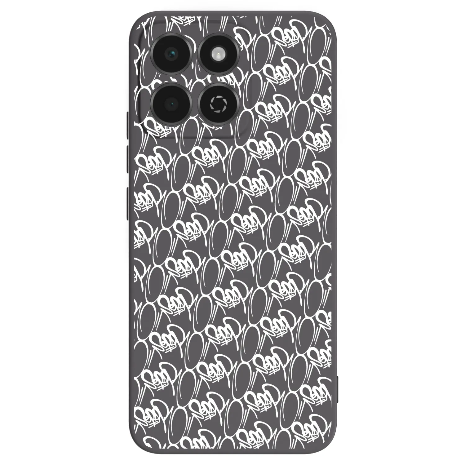 Picasee silikonový černý obal pro Honor 200 Smart 5G - Separ - White On Black 2