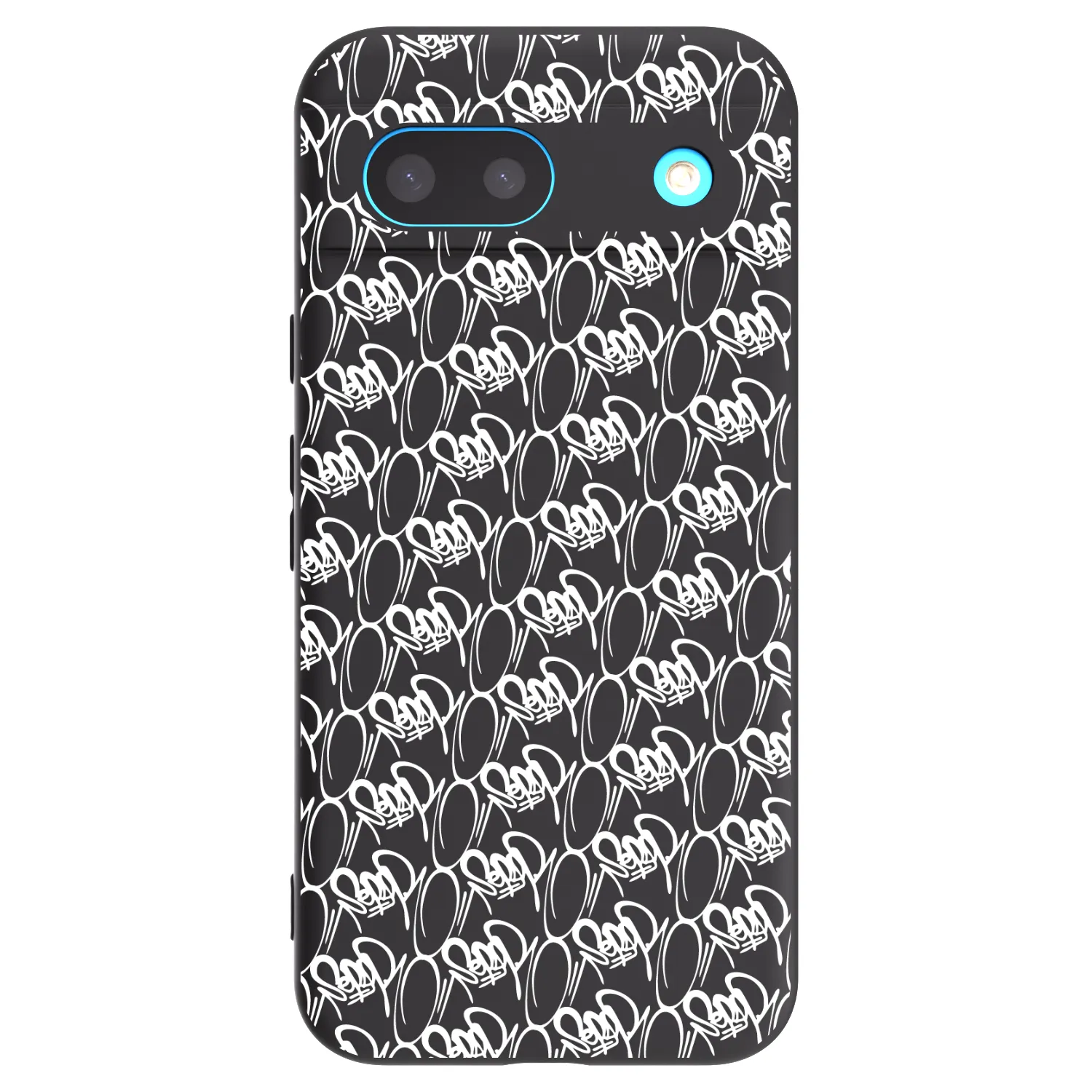 Picasee silikonový černý obal pro Google Pixel 8 - Separ - White On Black 2