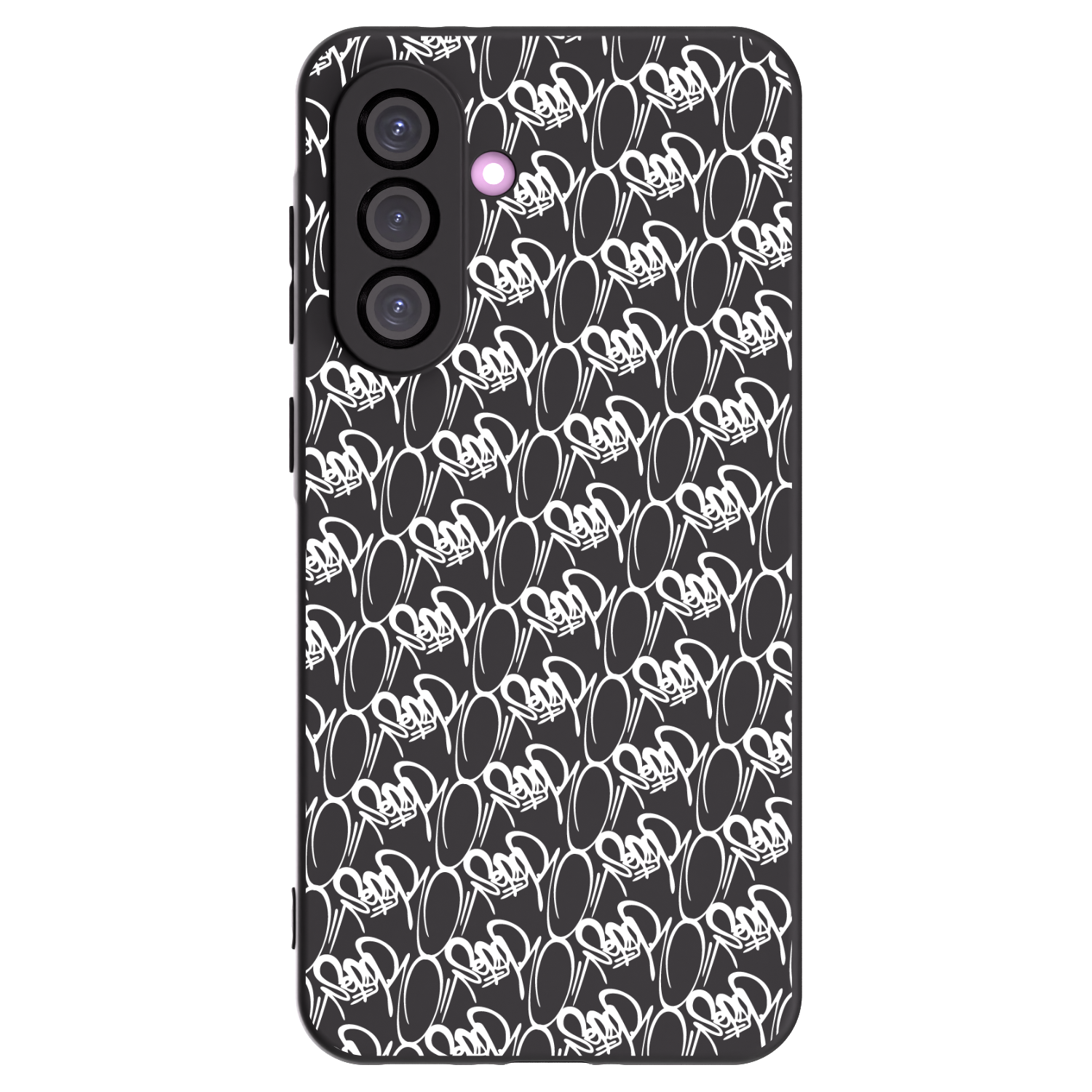 Picasee silikonový černý obal pro Samsung Galaxy A36 5G - Separ - White On Black 2
