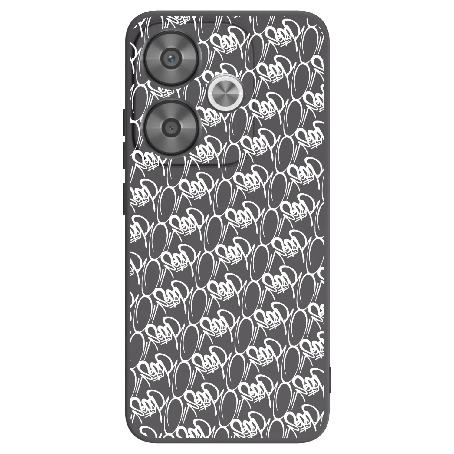 Picasee silikonový černý obal pro Xiaomi Poco F6 - Separ - White On Black 2