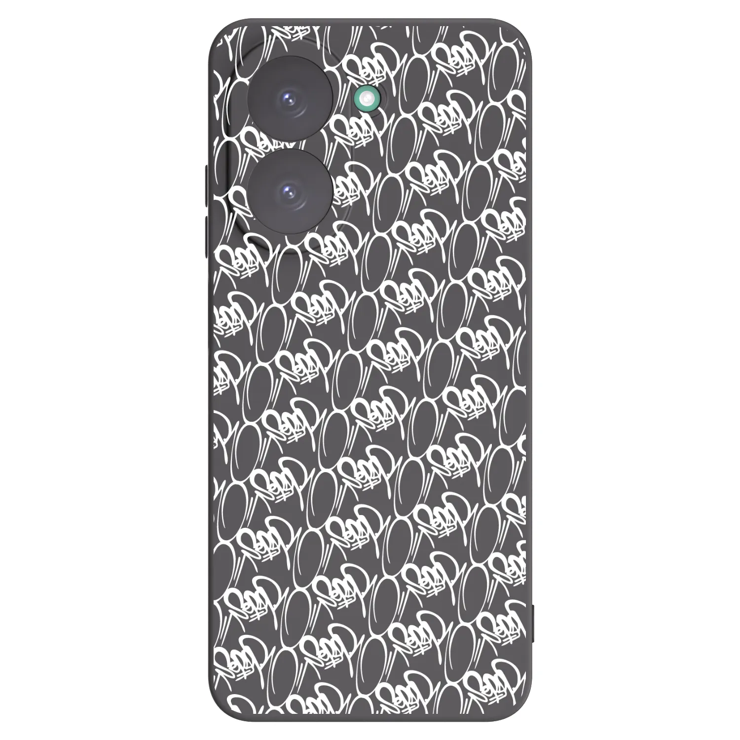 Picasee silikonový černý obal pro Xiaomi Redmi A5 - Separ - White On Black 2