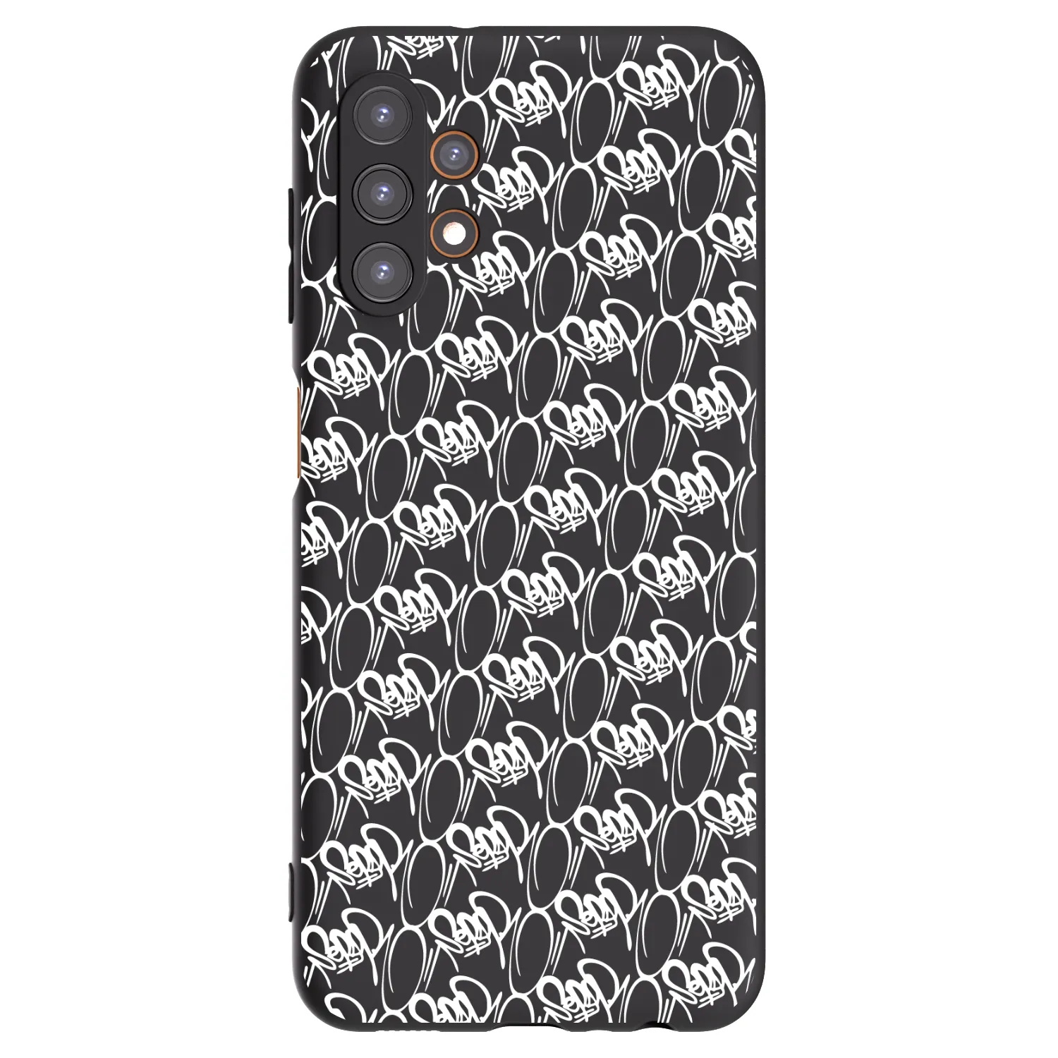 Picasee silikonový černý obal pro Samsung Galaxy A13 5G - Separ - White On Black 2