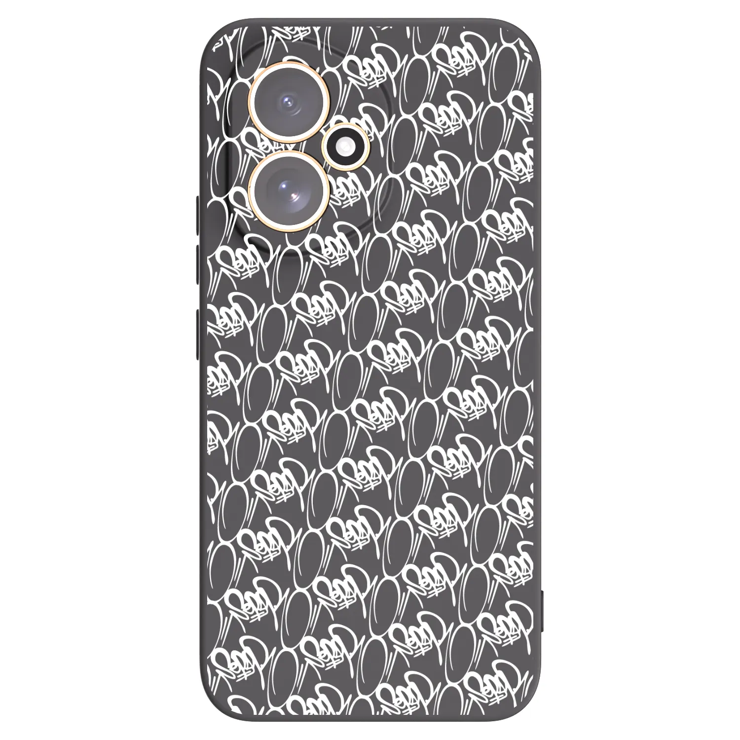 Picasee silikonový černý obal pro Honor 400 5G - Separ - White On Black 2