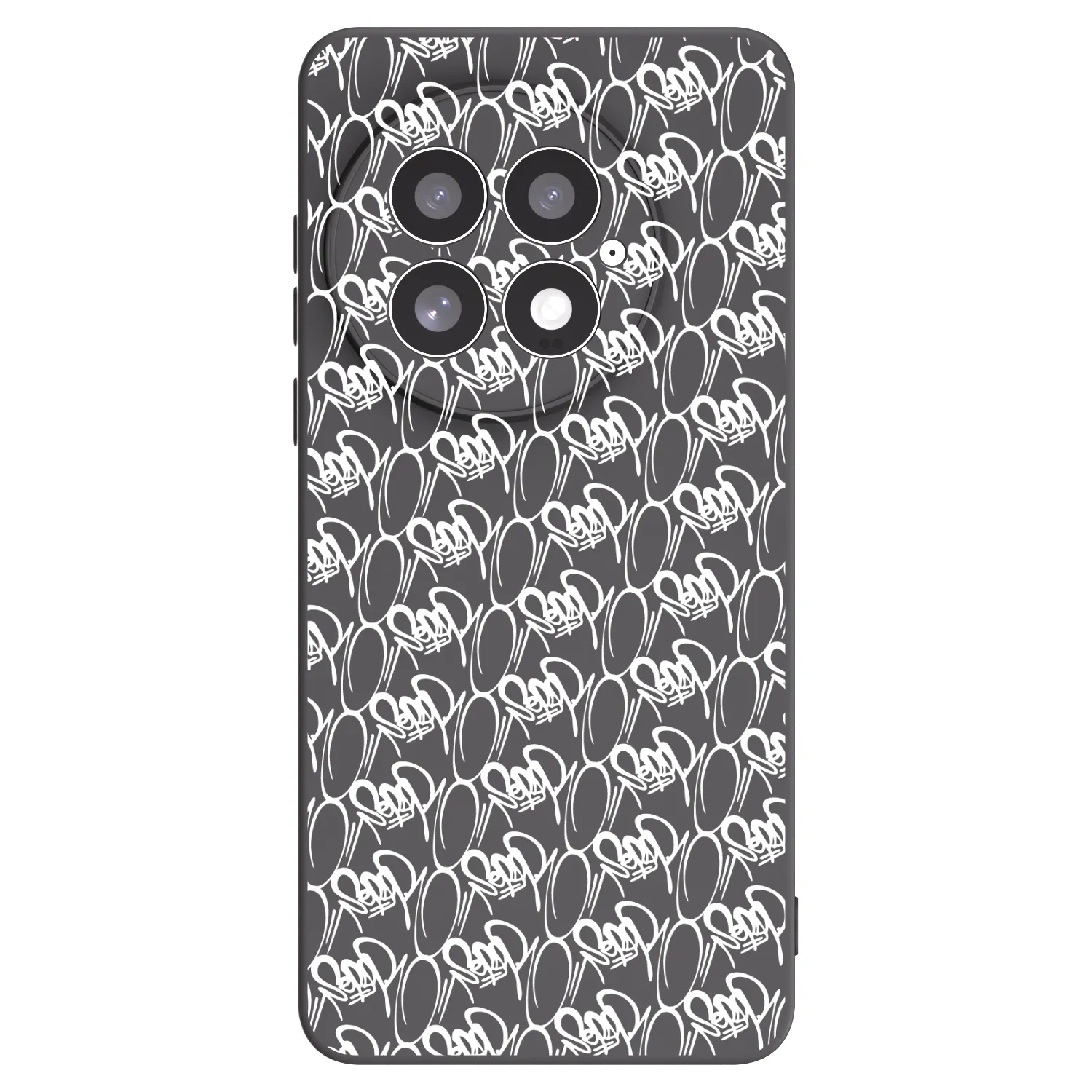 Picasee silikonový černý obal pro OnePlus 13 5G - Separ - White On Black 2