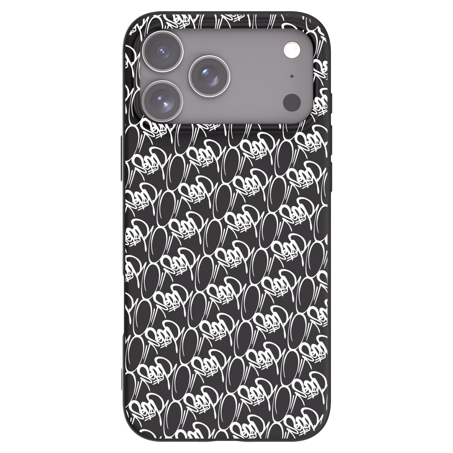 Picasee silikonový černý obal pro Apple iPhone 17 Pro Max - Separ - White On Black 2