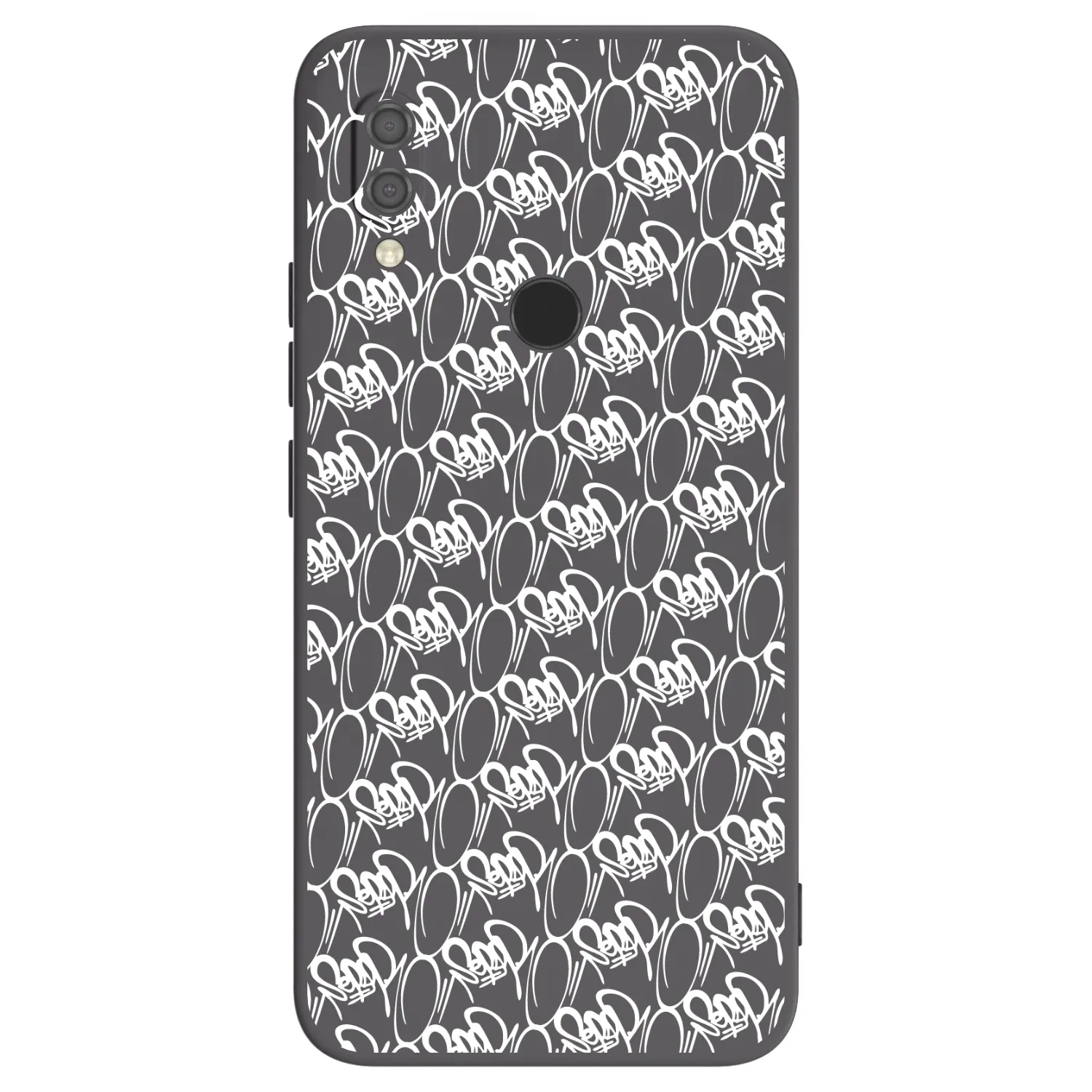 Picasee silikonový černý obal pro Xiaomi Redmi 7 - Separ - White On Black 2