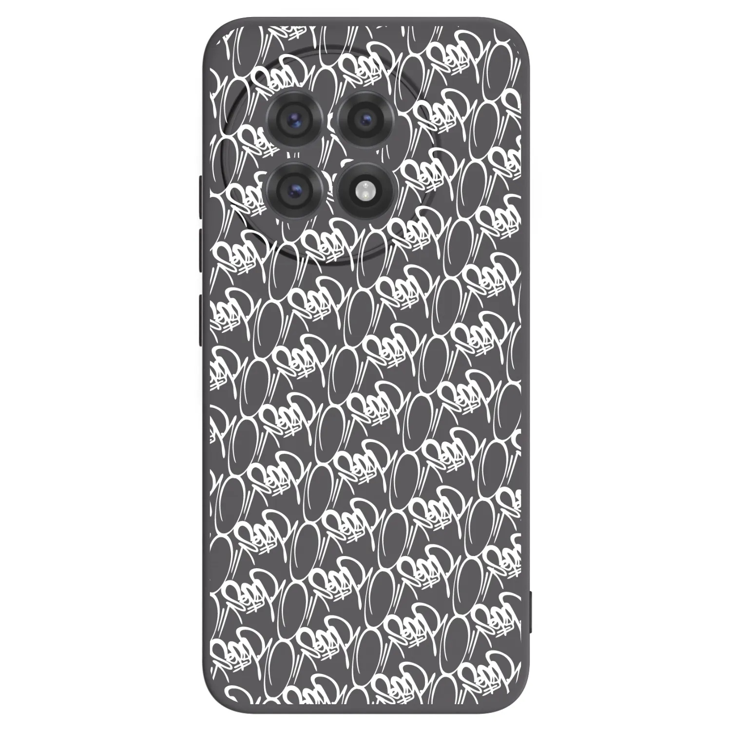 Picasee silikonový černý obal pro OnePlus 13R 5G - Separ - White On Black 2