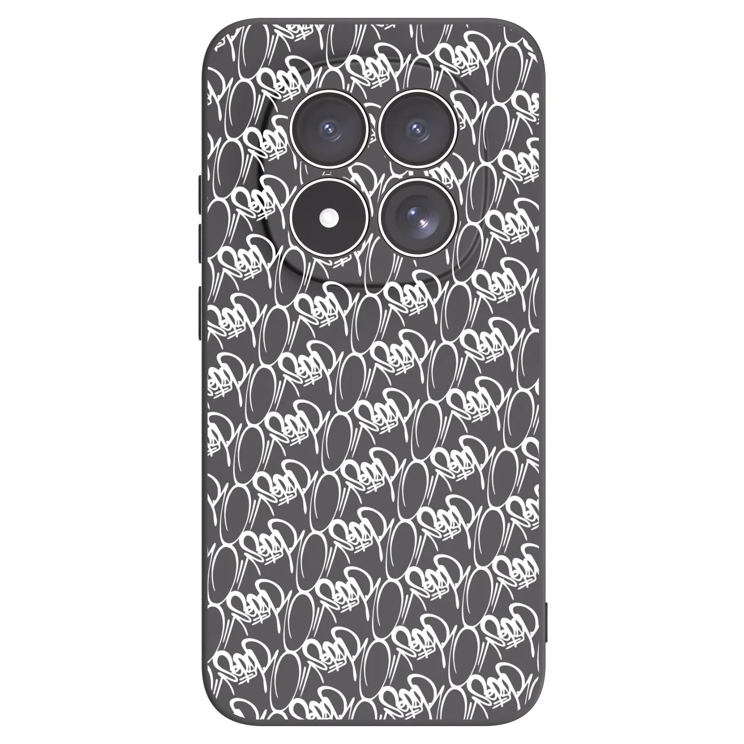 Picasee silikonový černý obal pro Xiaomi Redmi Note 15 Pro 4G - Separ - White On Black 2