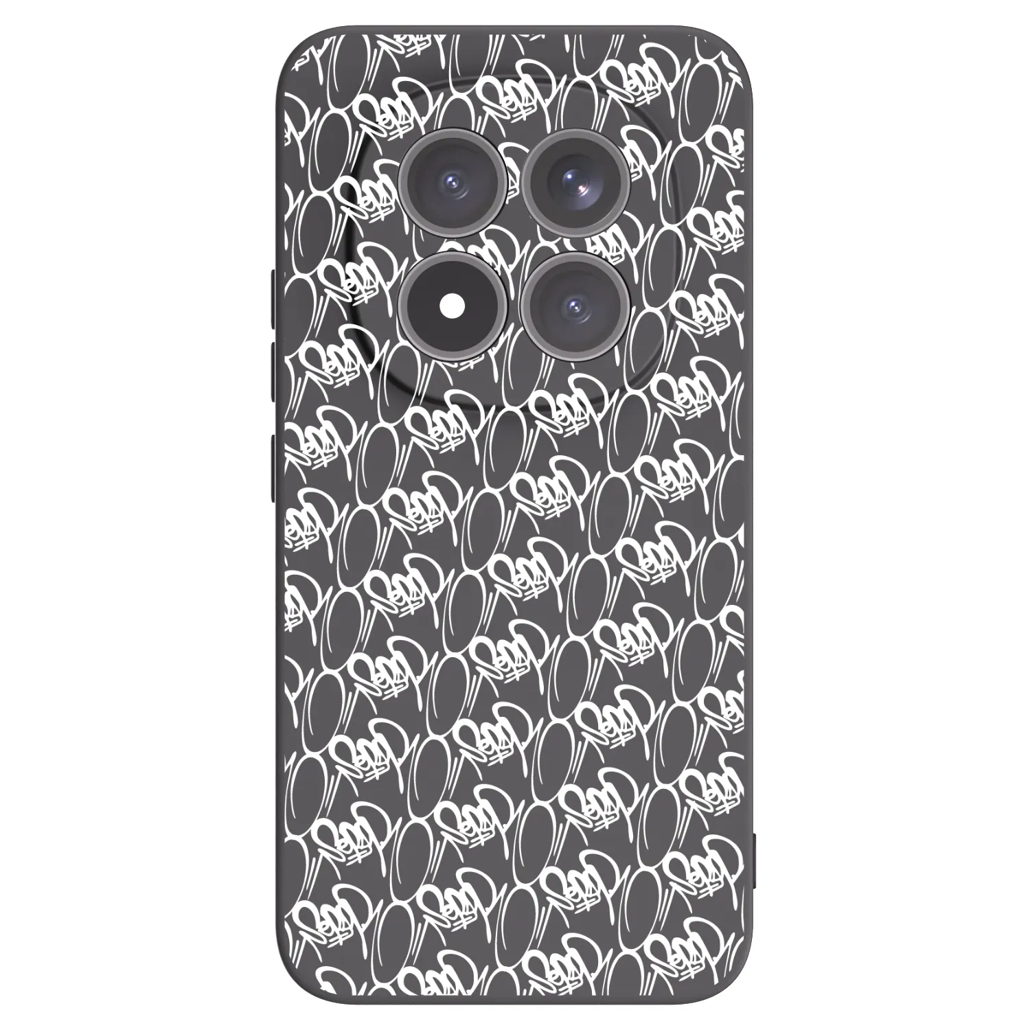 Picasee silikonový černý obal pro Xiaomi Redmi Note 15 Pro+ - Separ - White On Black 2